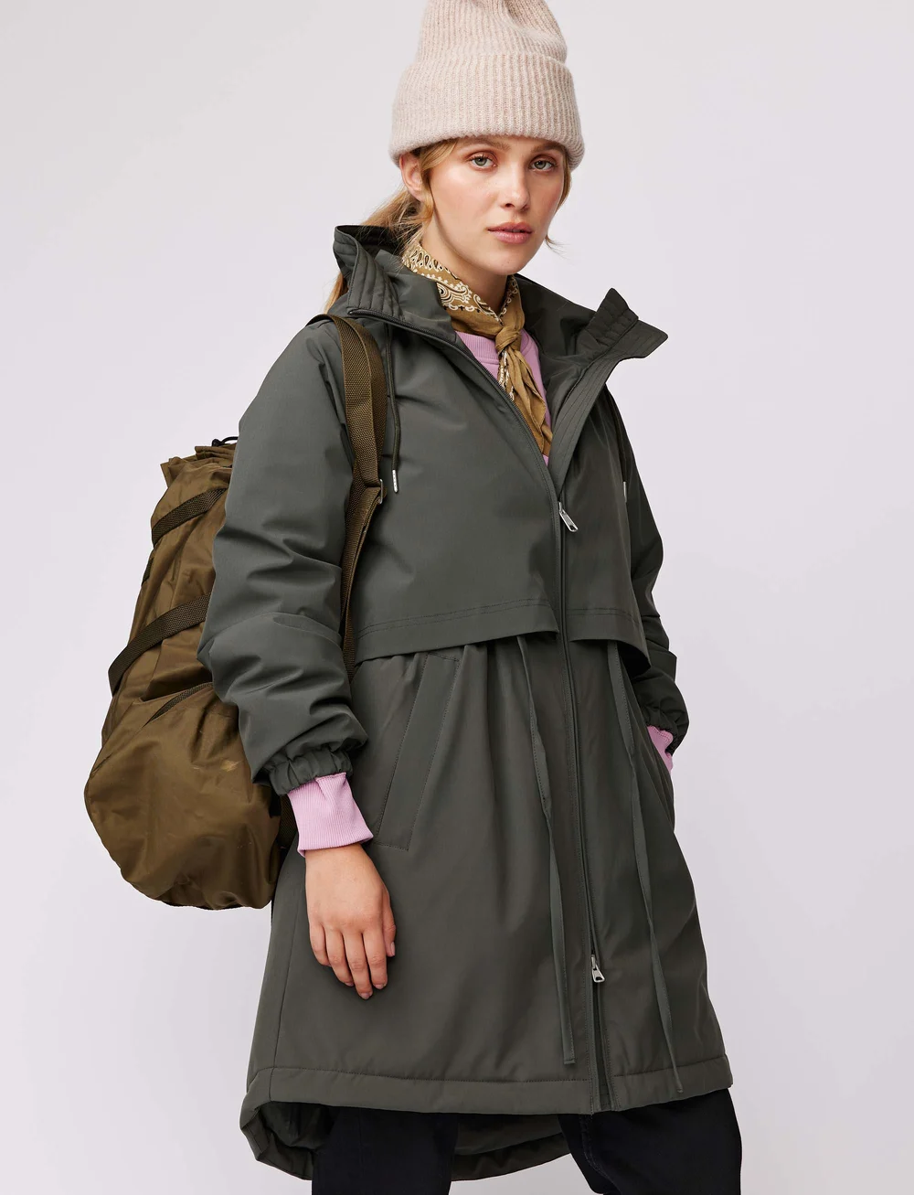 Makia - Laina Jacket - kappor - dusty olive - 0