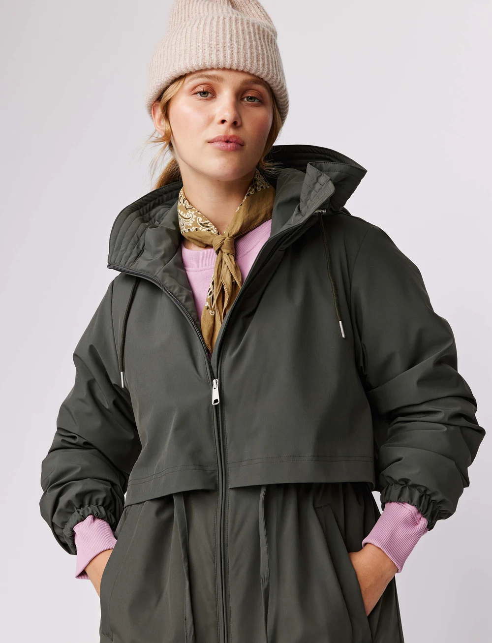 Makia - Laina Jacket - kappor - dusty olive - 5