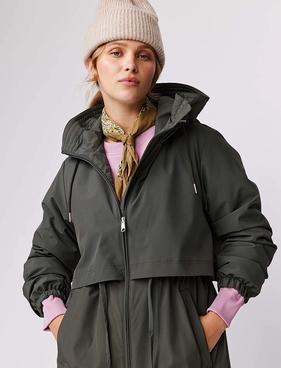 Makia - Laina Jacket - paltai - dusty olive - 5