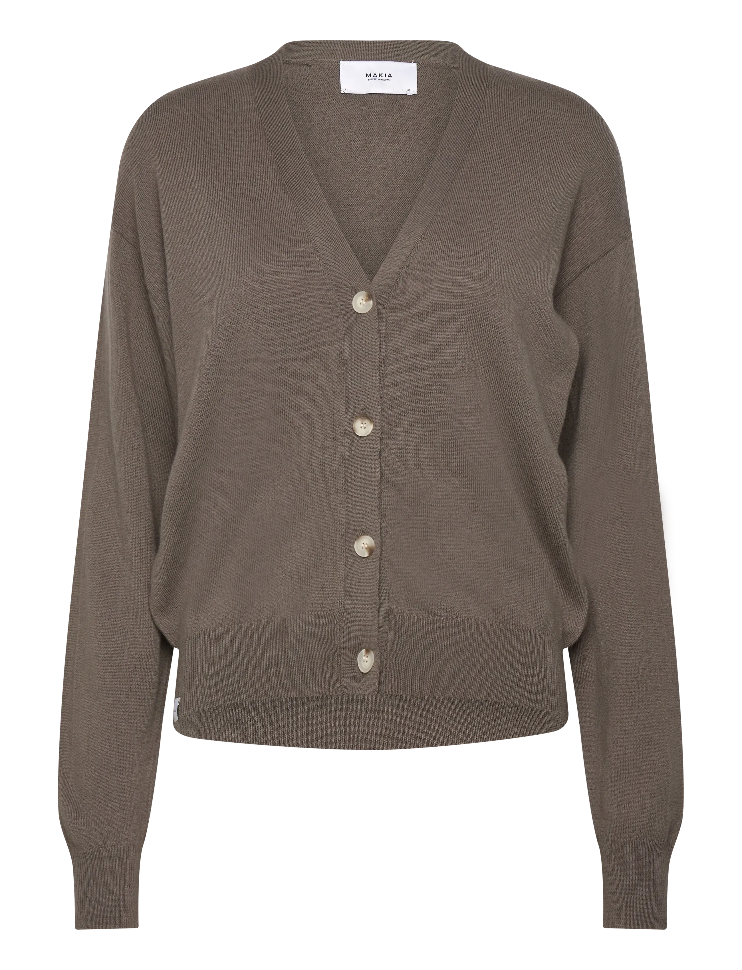Makia Hanna Cardigan, S, Knitwear, Khakigrün - Cardigans, Frauen