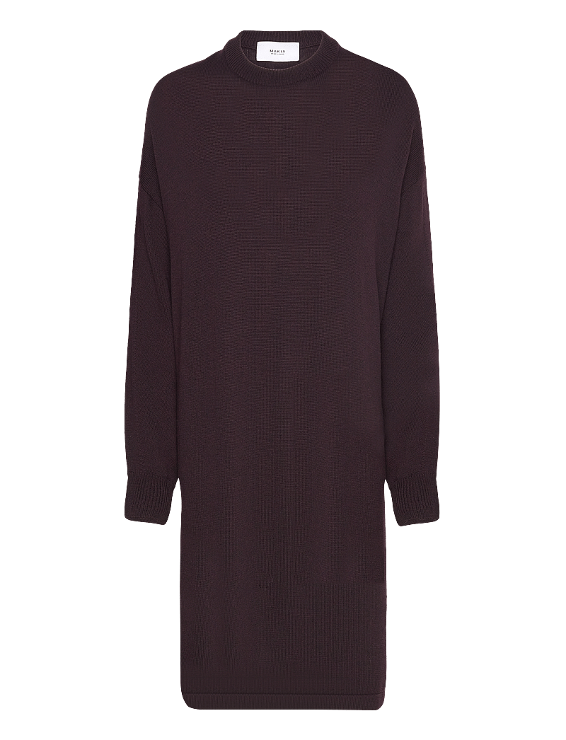 Makia - Saga Dress - stickade klänningar - purple - 0