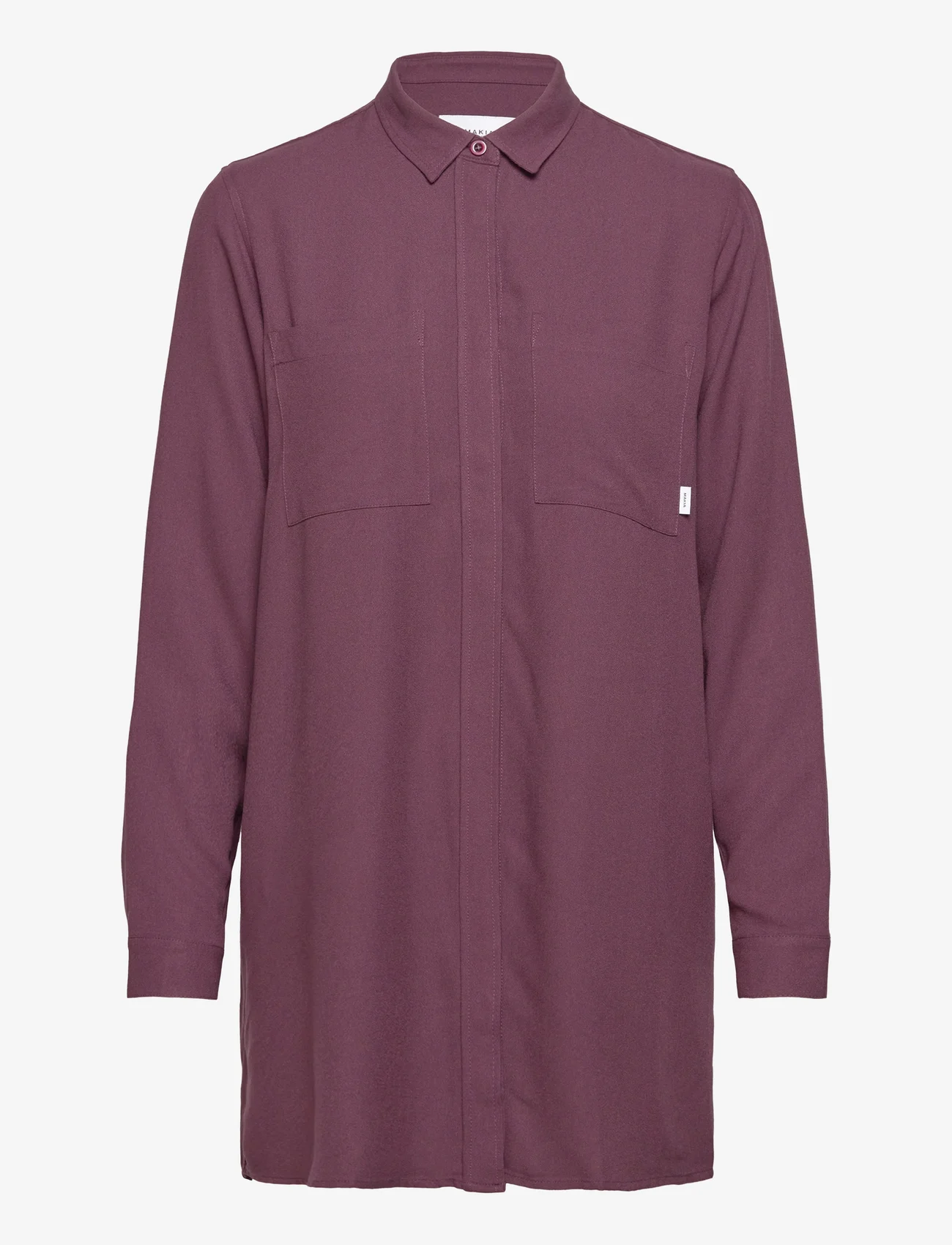 Makia - Nominal Shirt - långärmade skjortor - wine - 0
