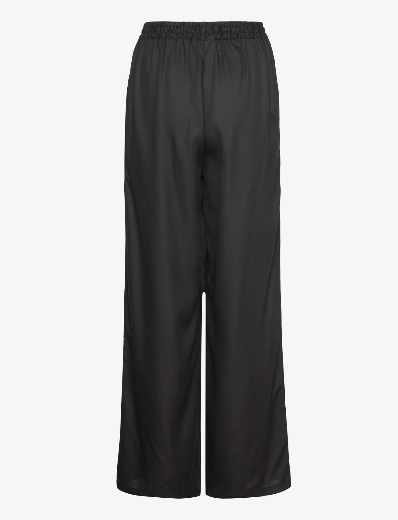 Makia - Ley Trousers - wide leg trousers - black - 1