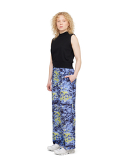 Makia - Ley Trousers - wide leg trousers - pond - 6