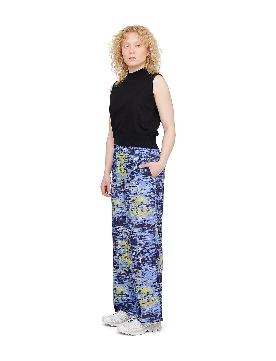 Makia - Ley Trousers - bikses ar platām starām - pond - 4