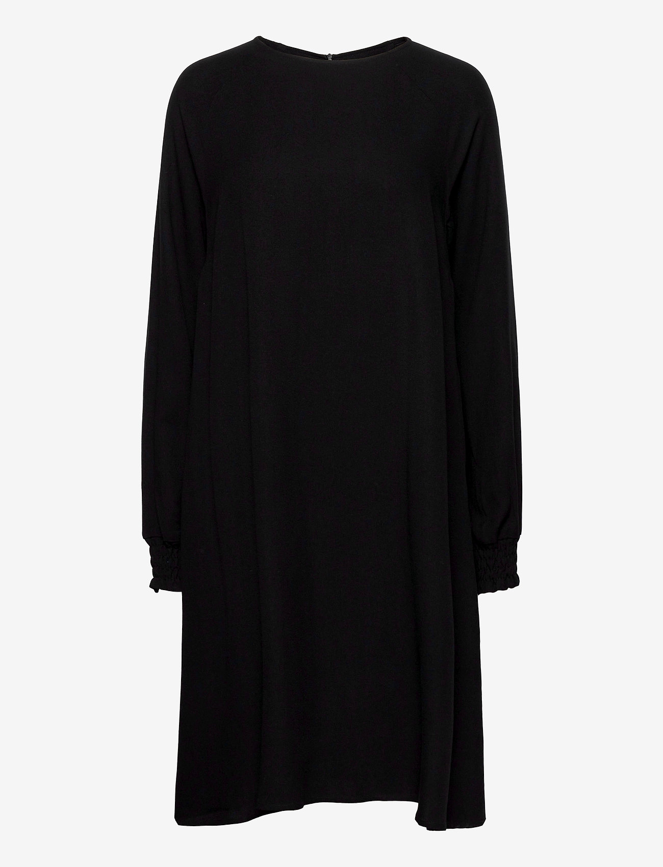 Makia - Nominal Long Sleeve Dress - midiklänningar - black - 0