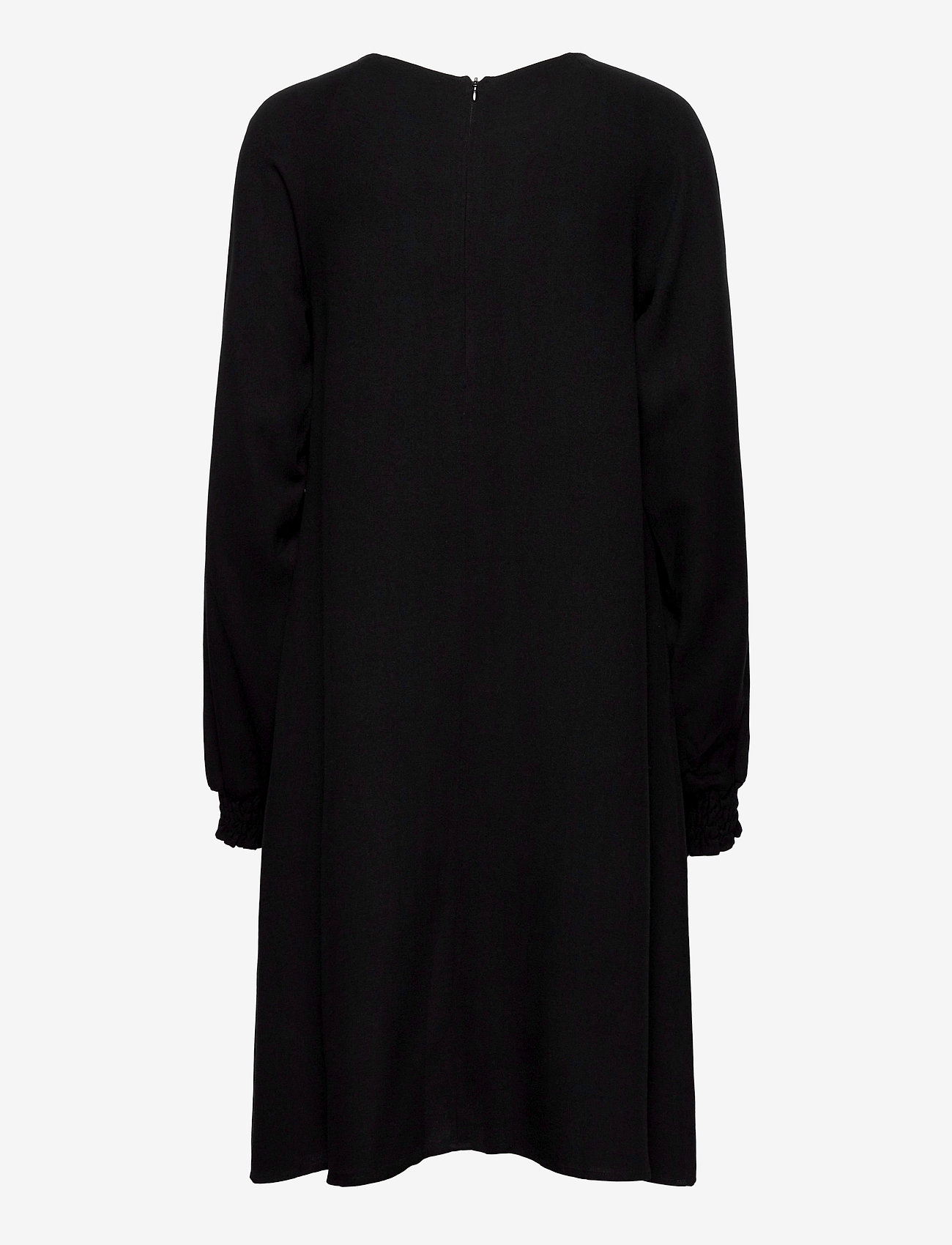 Makia - Nominal Long Sleeve Dress - midiklänningar - black - 1
