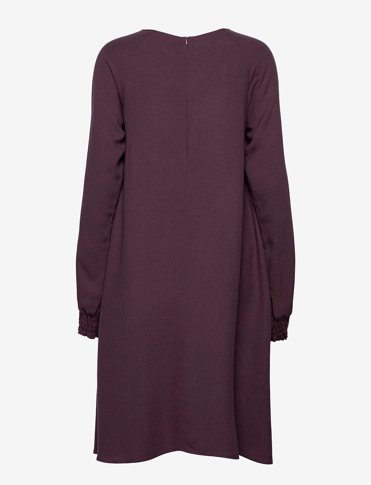 Makia - Nominal Long Sleeve Dress - midi dresses - wine - 1