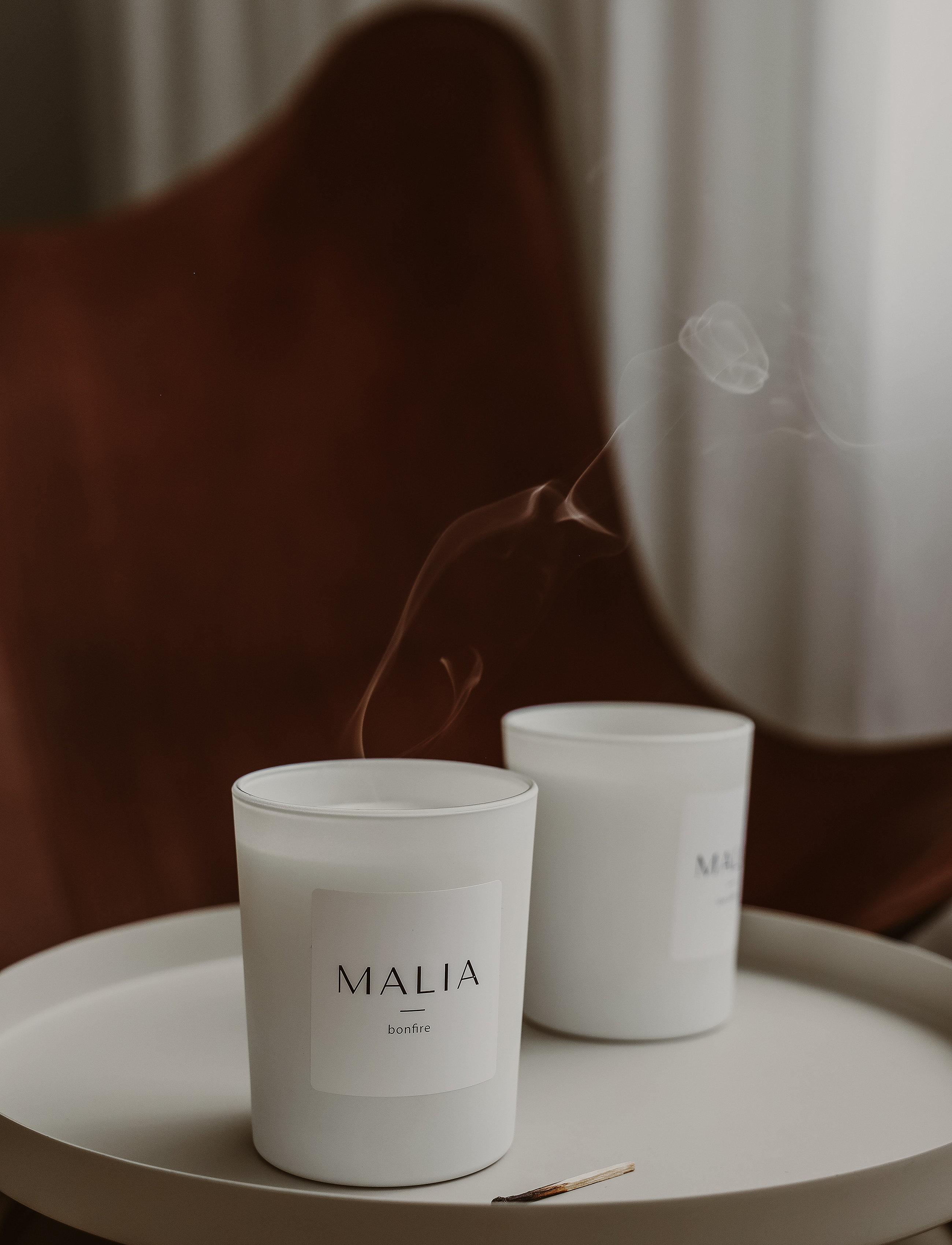 MALIA Bonfire Candle, 180 g, Nude, Hjem > Duftlys, Dame