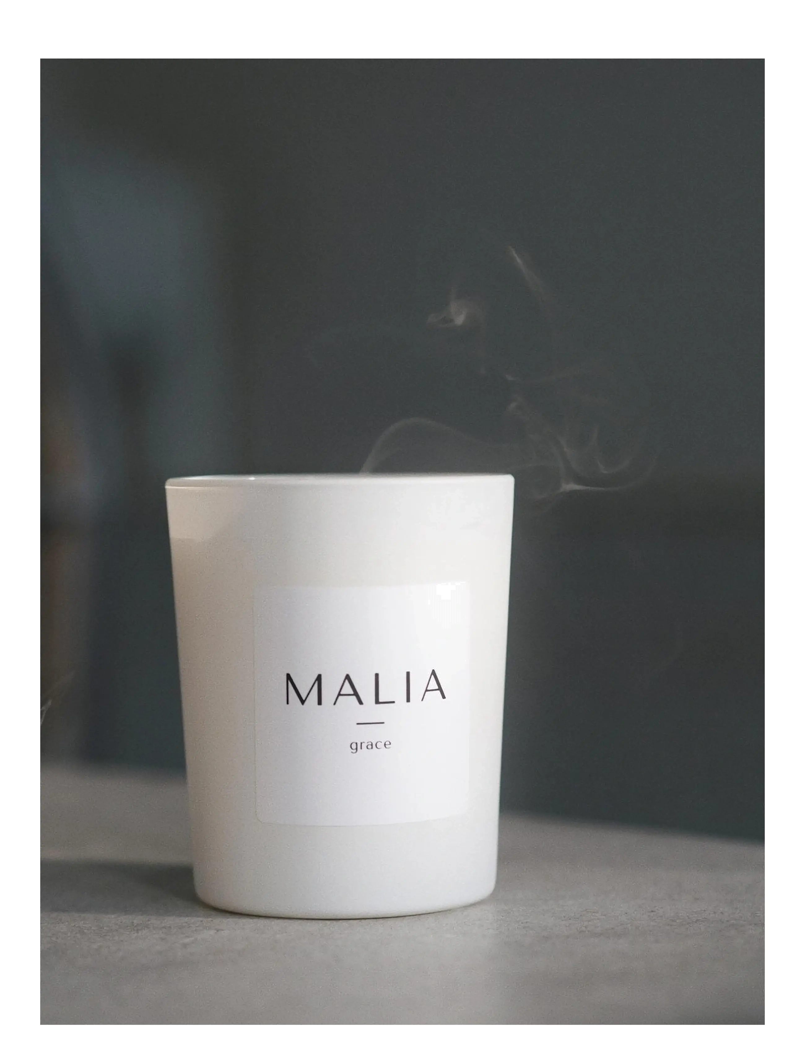 MALIA - Grace candle - mellan 200-500 kr - white - 2