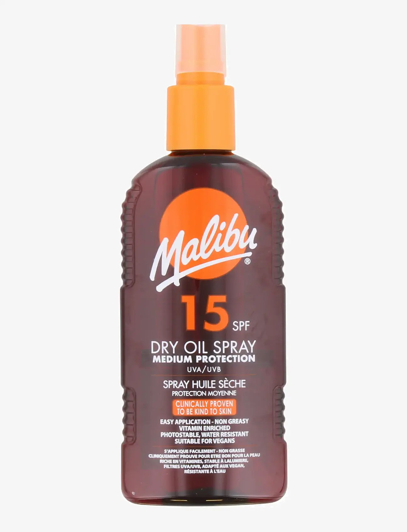Malibu - MALIBU 200ML SPF 15 DRY OIL SPRAY - kehale - transparent - 0