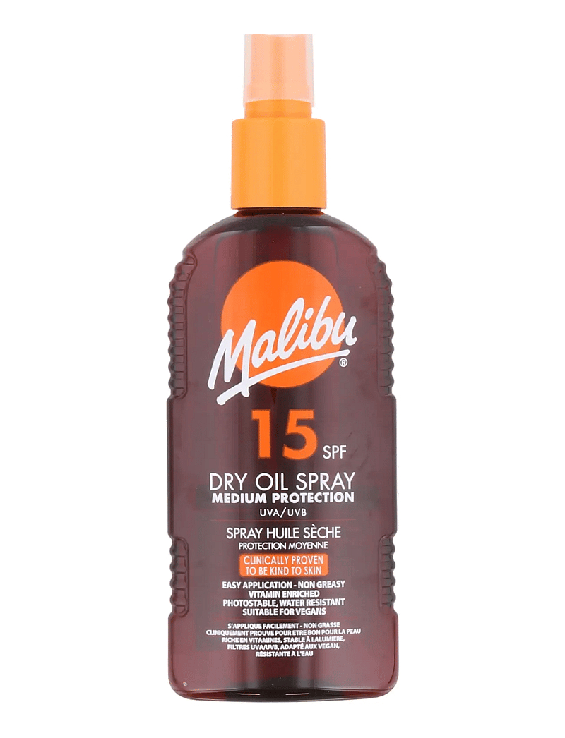 Malibu - MALIBU 200ML SPF 15 DRY OIL SPRAY - kehale - transparent - 0
