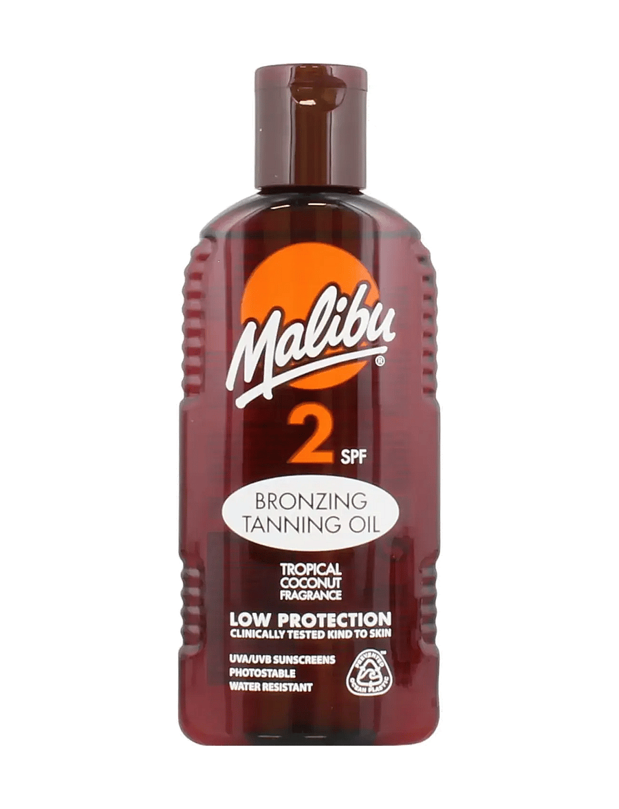 Malibu - MALIBU 200ML SPF 2 BRONZING TANNING OIL - til kroppen - transparent - 0