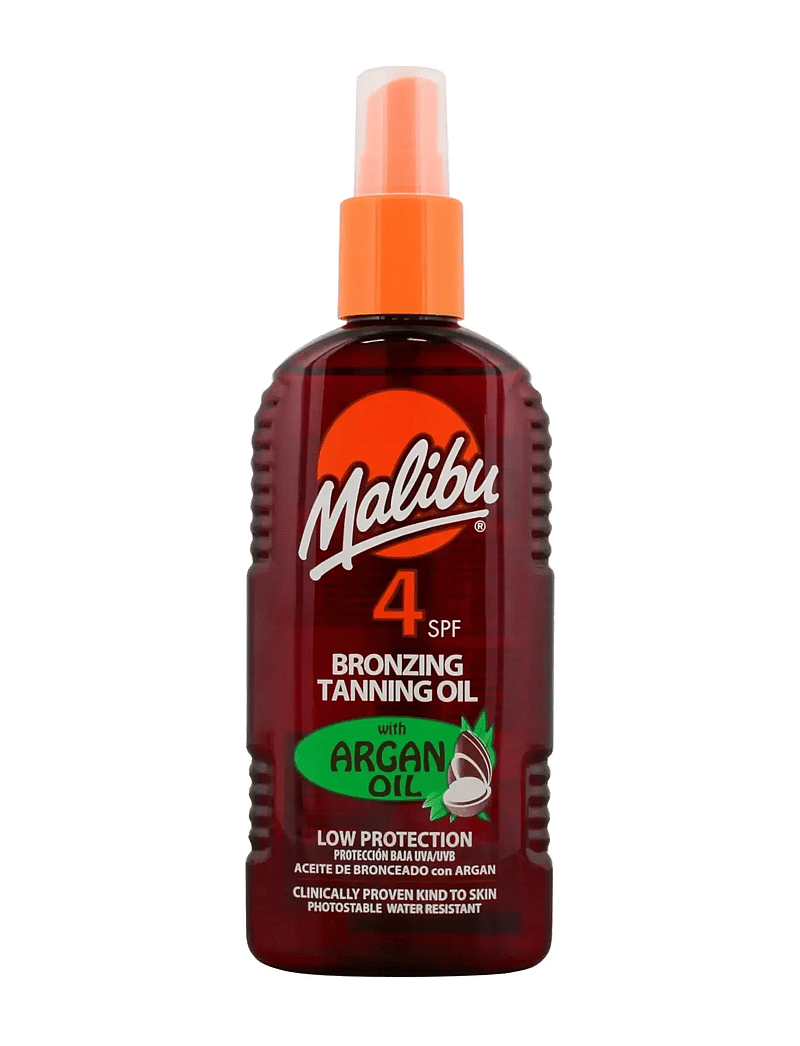 Malibu - MALIBU 200ML SPF 4 TANNING OIL ARGAN - til kroppen - transparent - 0