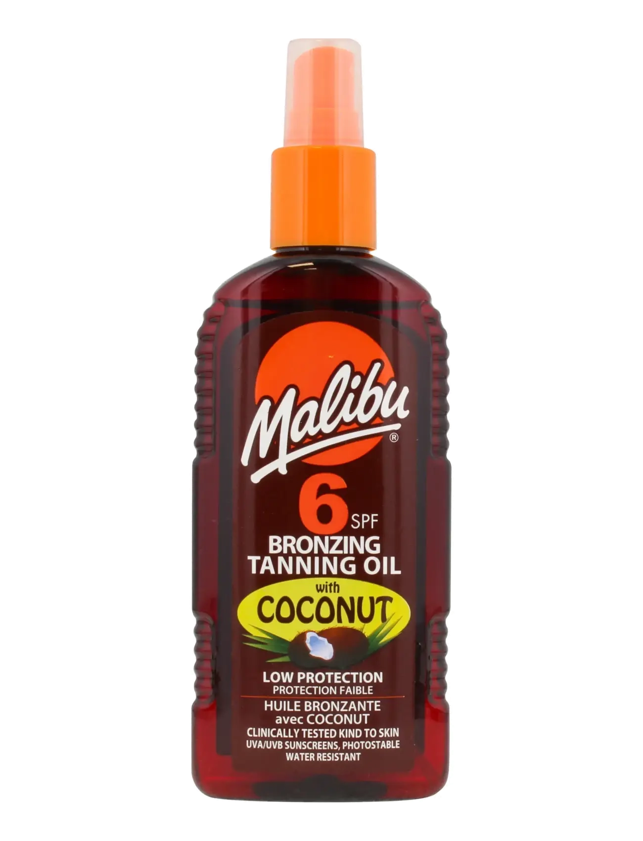 Malibu MALIBU 200ML SPF 6 BRONZING TANNING OIL COCONUT - Visa allt - TRANSPARENT / clear