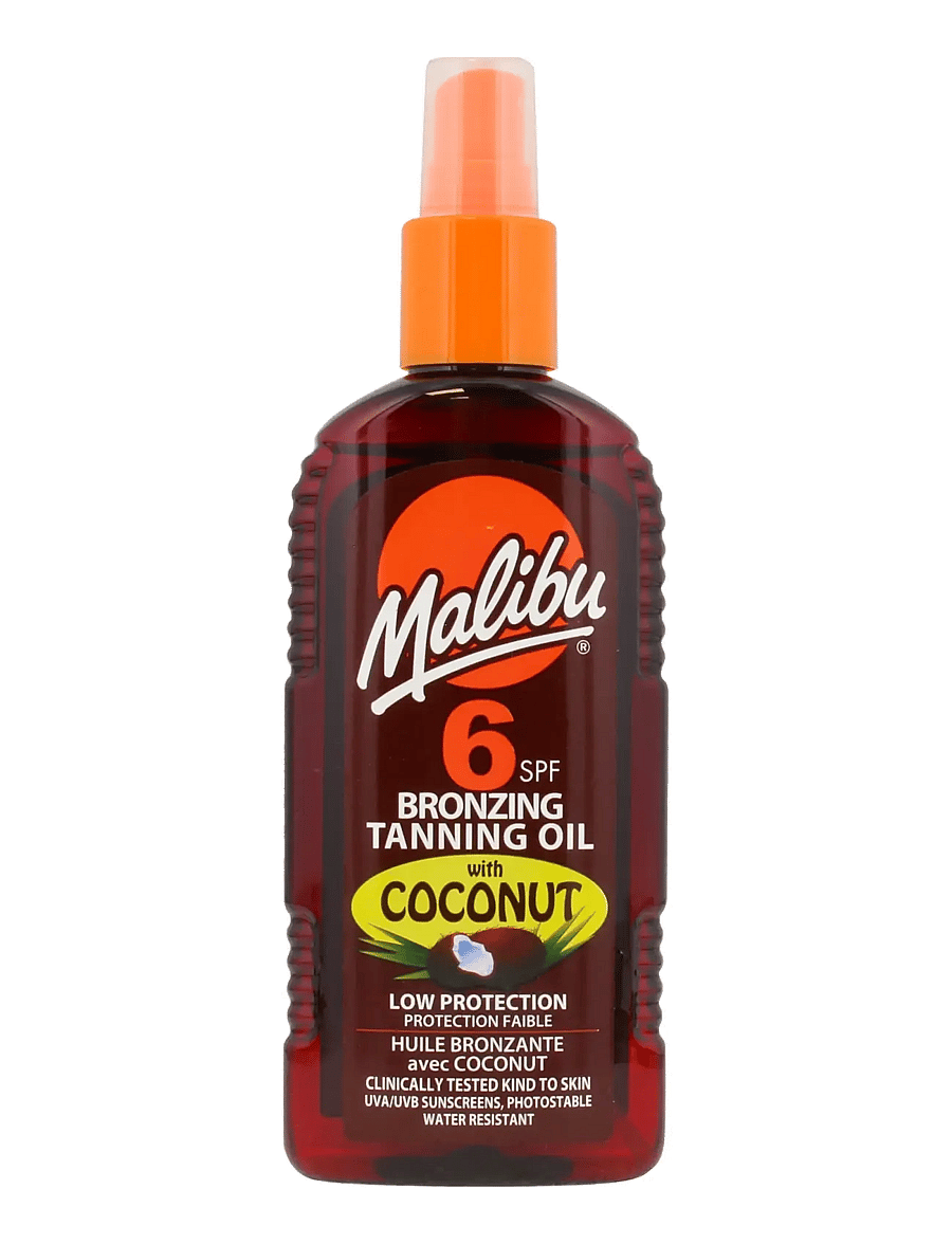 Malibu - MALIBU 200ML SPF 6 BRONZING TANNING OIL COCONUT - transparent - 0