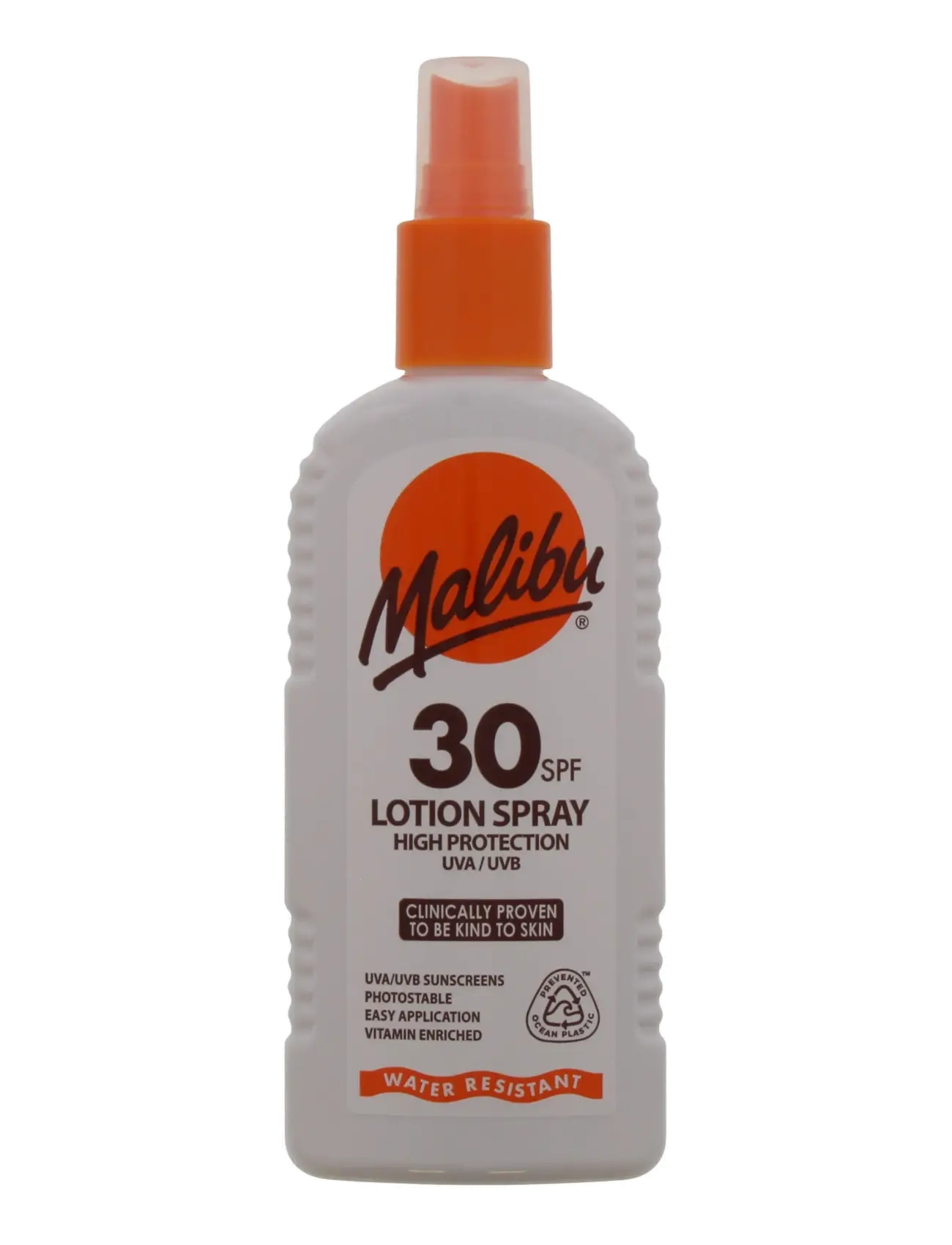 Malibu 200Ml Spf 30 Lotion Spray, Body, Hvid, Str: 200 ML