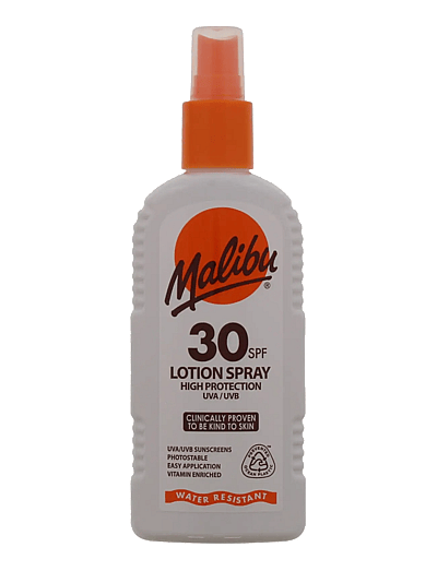 Malibu MALIBU 200ML SPF 30 LOTION SPRAY - Keha - TRANSPARENT / white