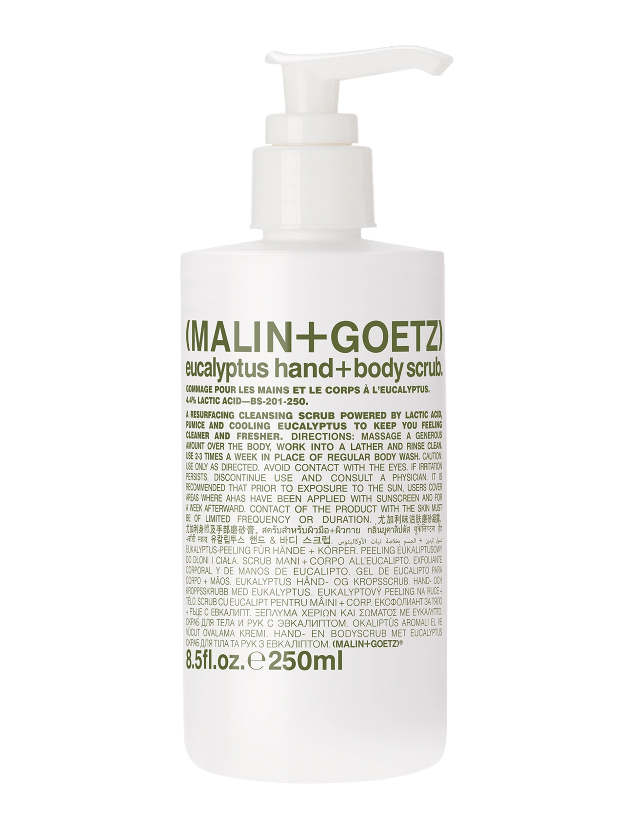Malin+Goetz Eucalyptus Hand + Body Scrub - Hemmamys - CLEAR / undefined