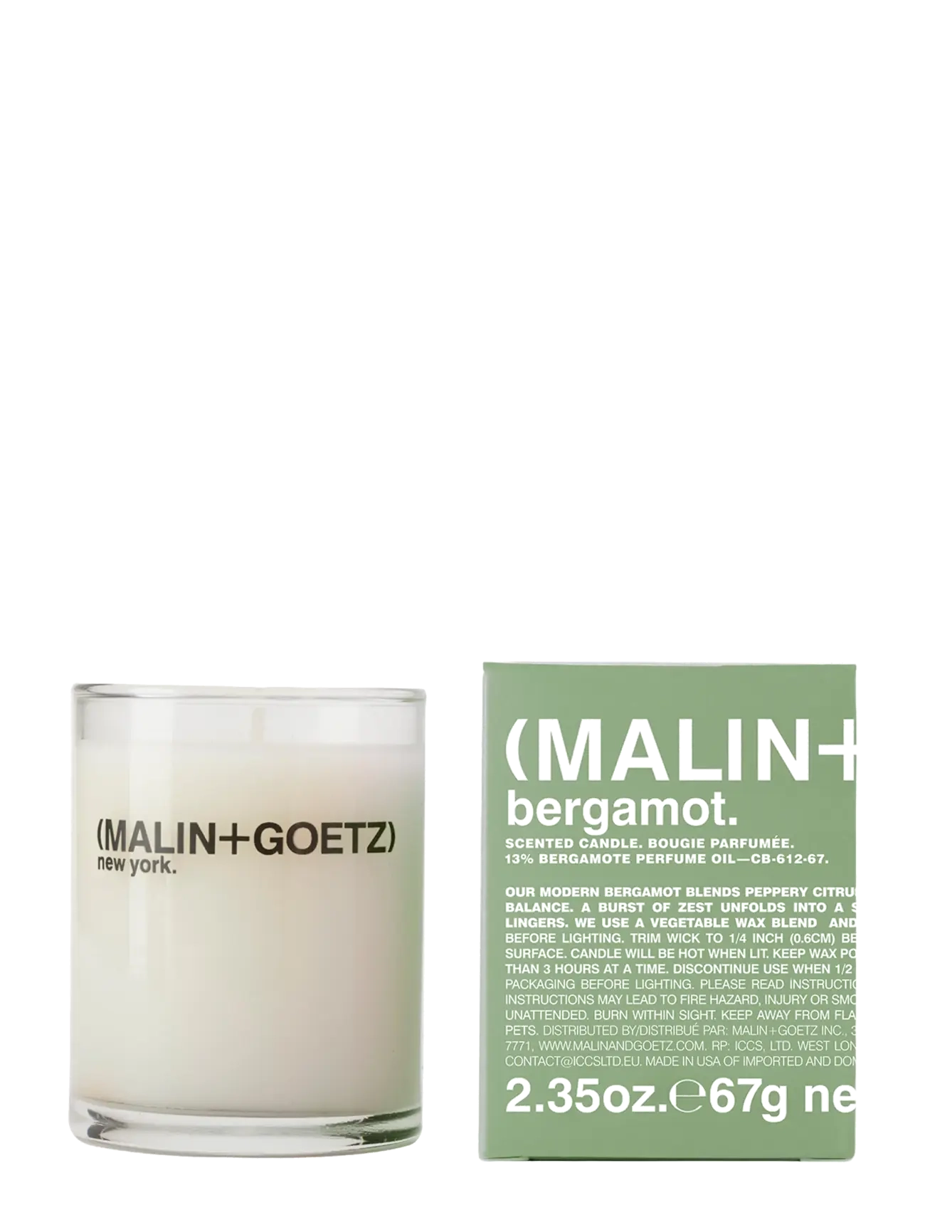 Malin+Goetz Bergamot Votive, 67 G, Nude, Hjem > Duftlys, Dame