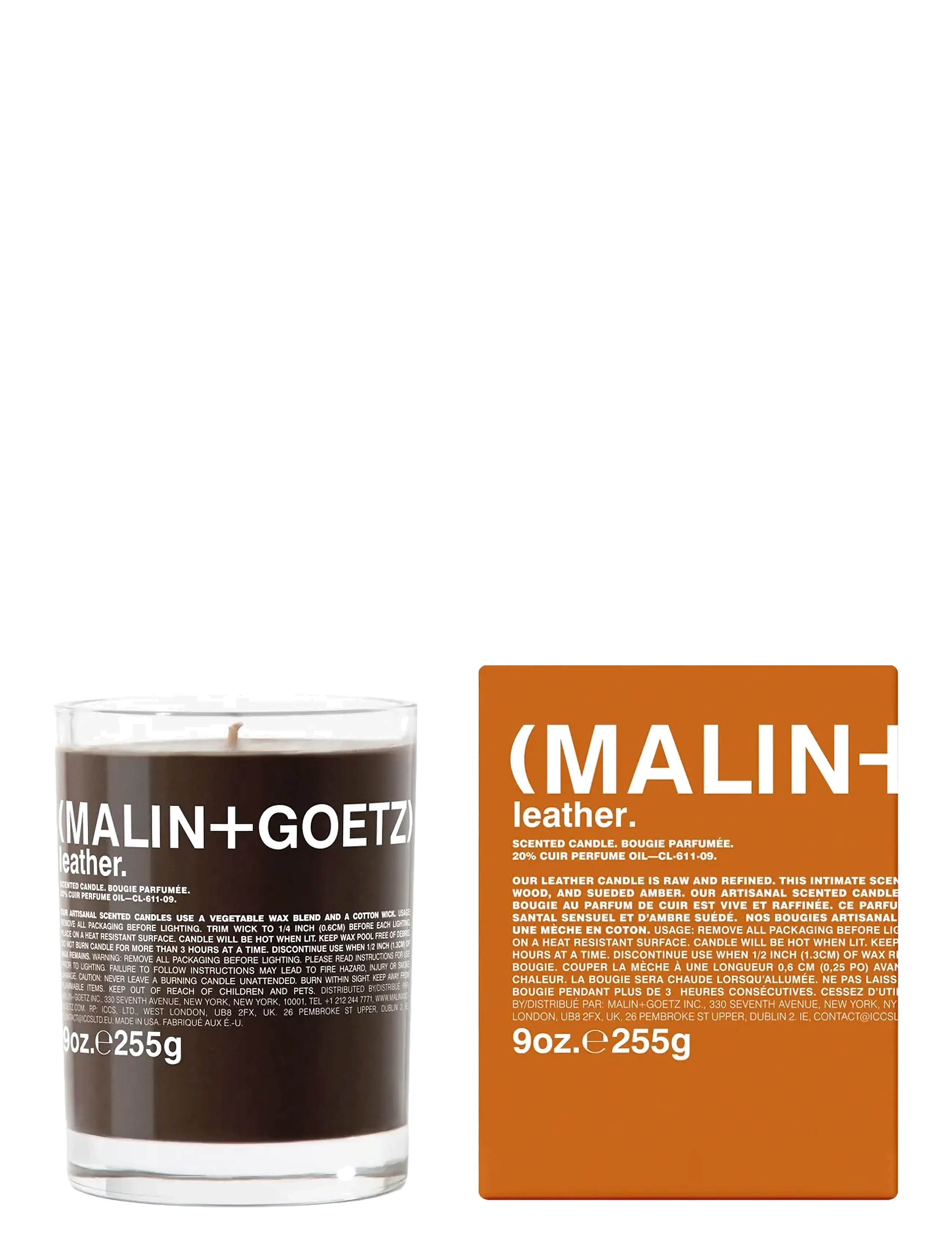 Malin+Goetz Leather Candle, Scented Candles, Nude, Str: 260G