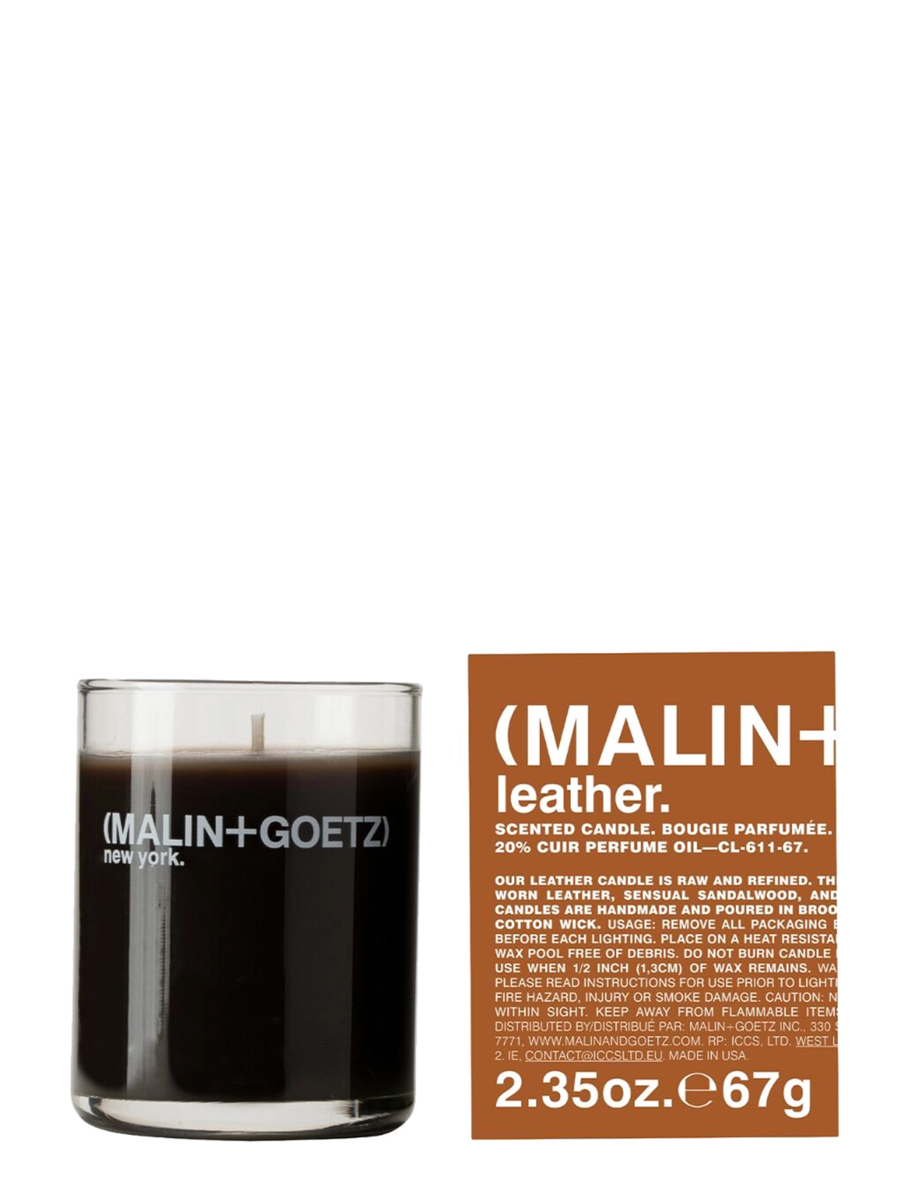 Malin+Goetz Malin+Goetz Leather Votive 67g - Inredning - NO COLOR / undefined