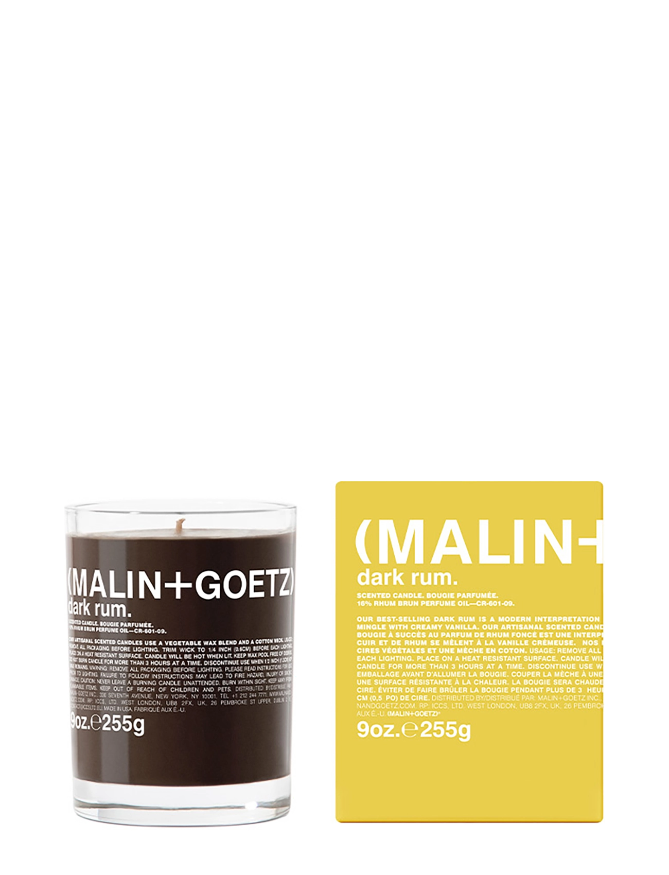Malin+Goetz Dark Rum Candle, Scented Candles, Nude, Str: 260 G