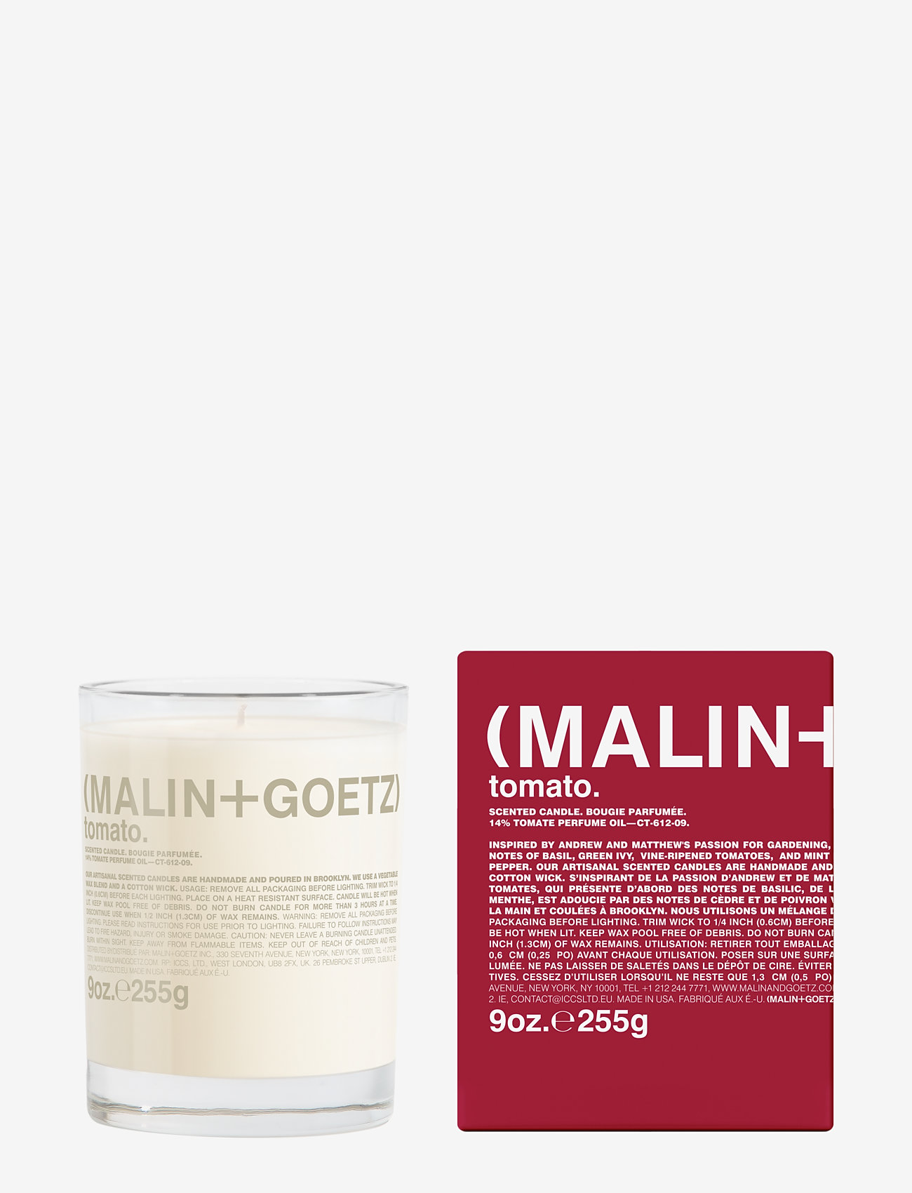 Malin+Goetz - Tomato Candle - dufte til hjemmet - clear - 0