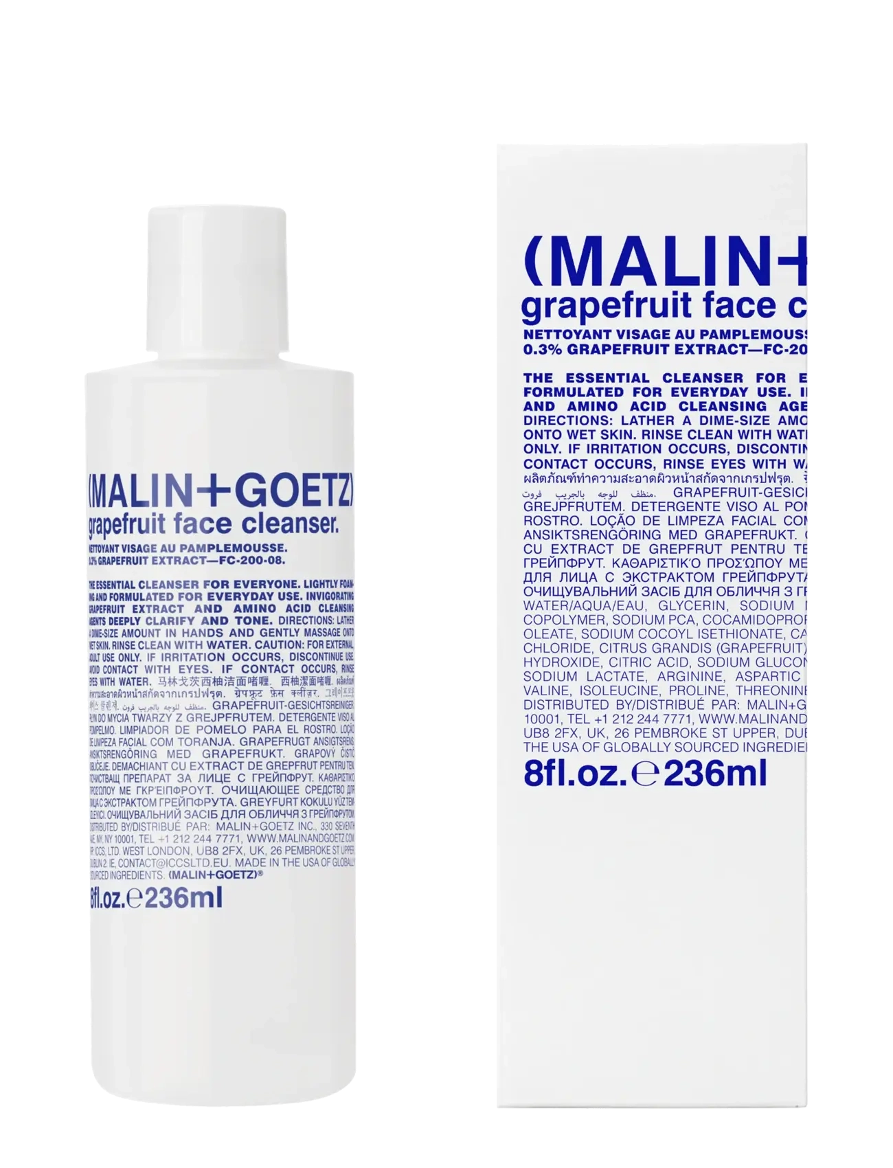 Malin+Goetz Grapefruit Face Cleanser, 236 ml, Nude, Cleansers > Foaming Cleanser, Dame