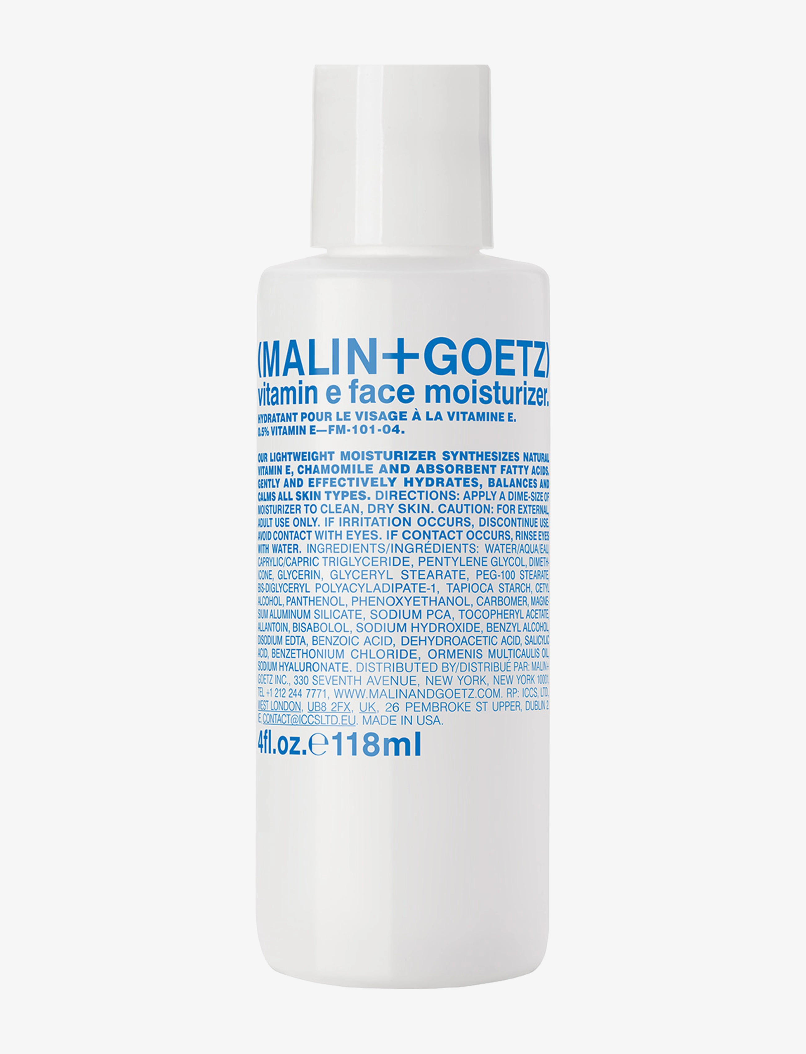 Malin+Goetz Vitamin E Face Moisturizer, Day Cremes, Nude, Str: 118ML