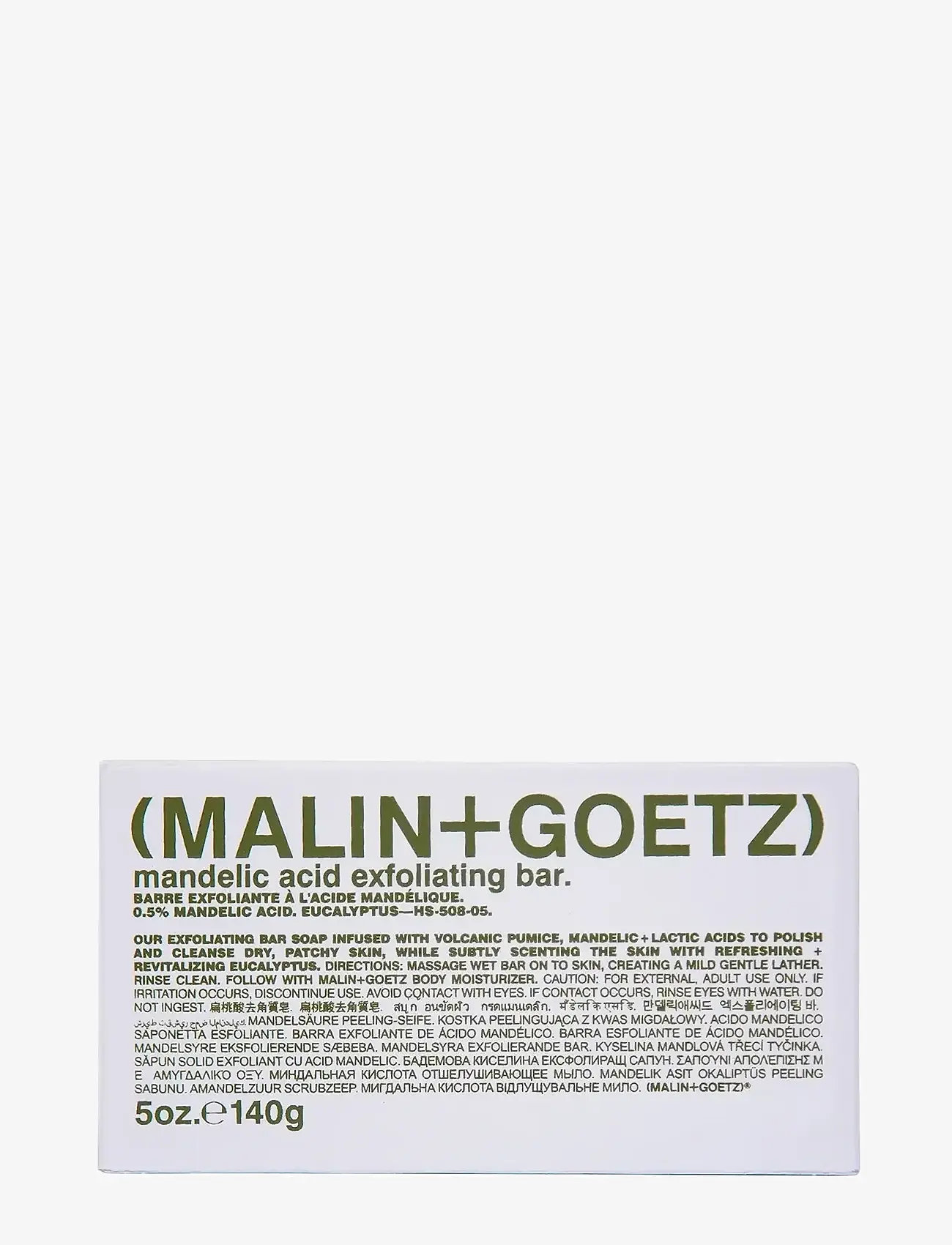 Malin+Goetz - Mandelic Exfoliating Bar - Eucalyptus - laveste priser - clear - 0