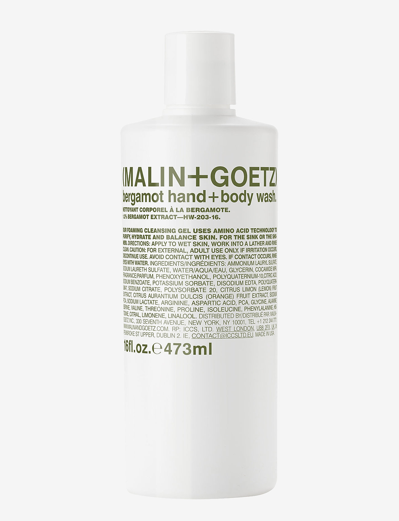 Malin+Goetz - Bergamot Hand + Body Wash - shower gel & oils - no color - 0