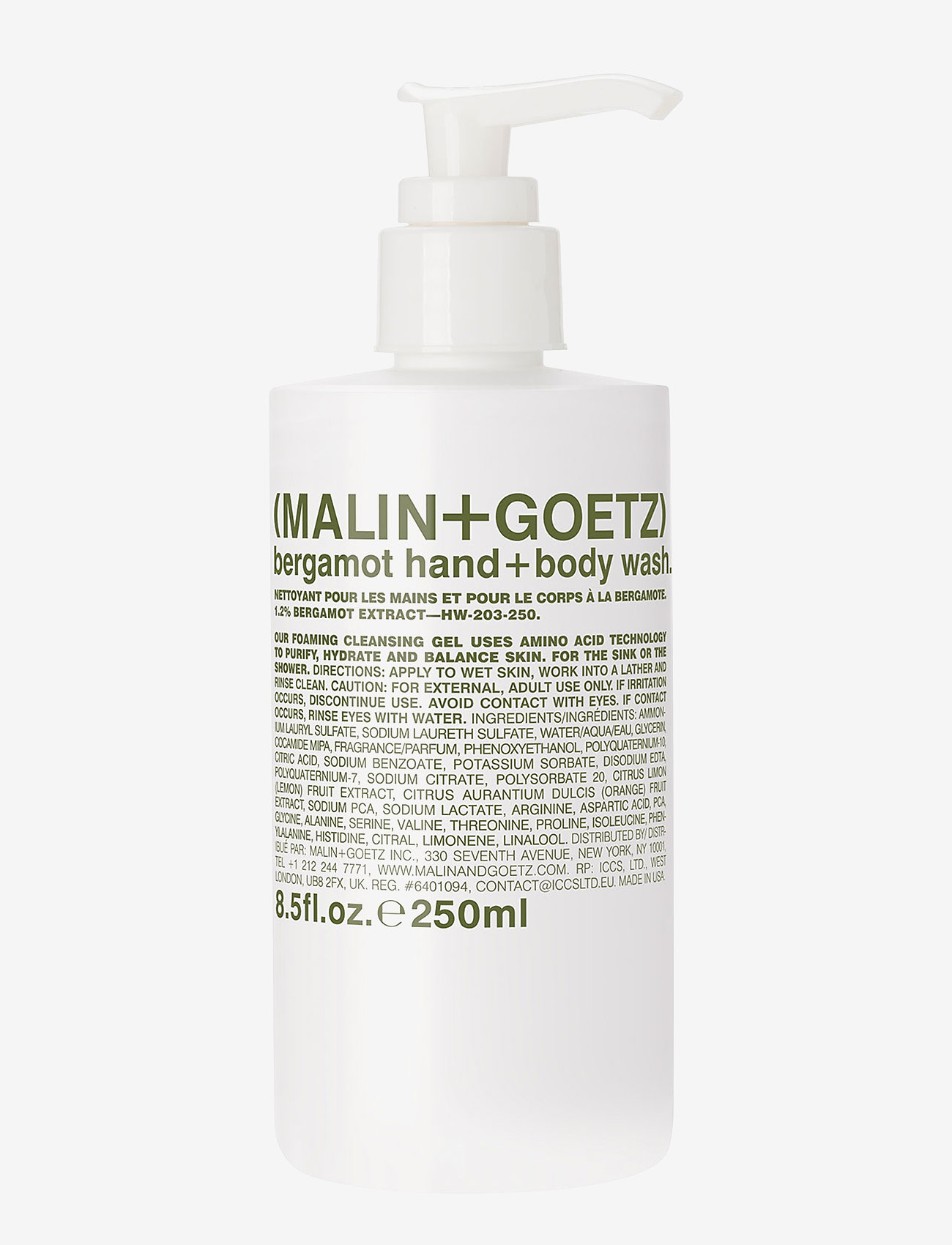 Malin+Goetz Bergamot Hand + Body Wash - Shower gel & Bruseolier - NO COLOUR / undefined
