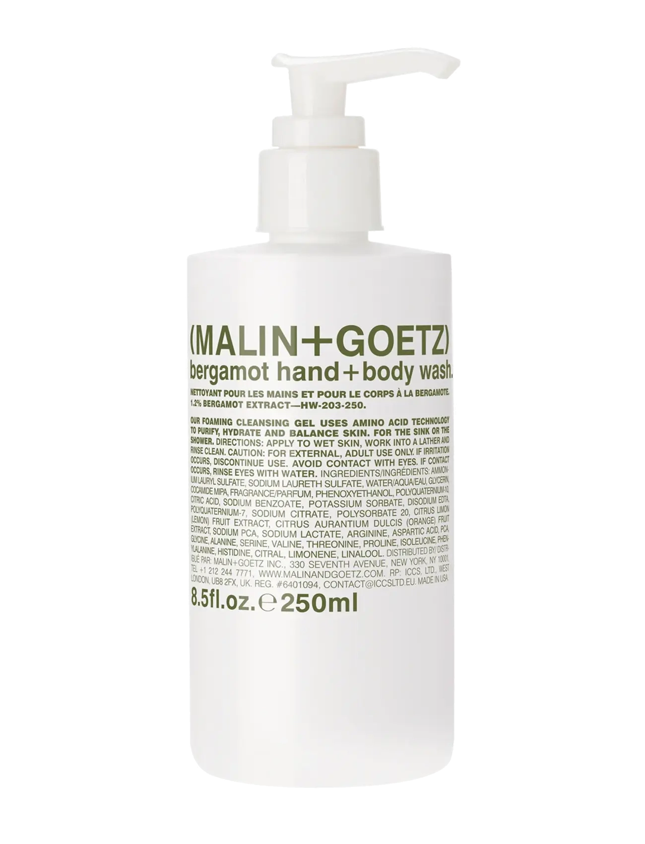 Malin+Goetz Bergamot Hand + Body Wash - Malin+Goetz - NO COLOUR / undefined