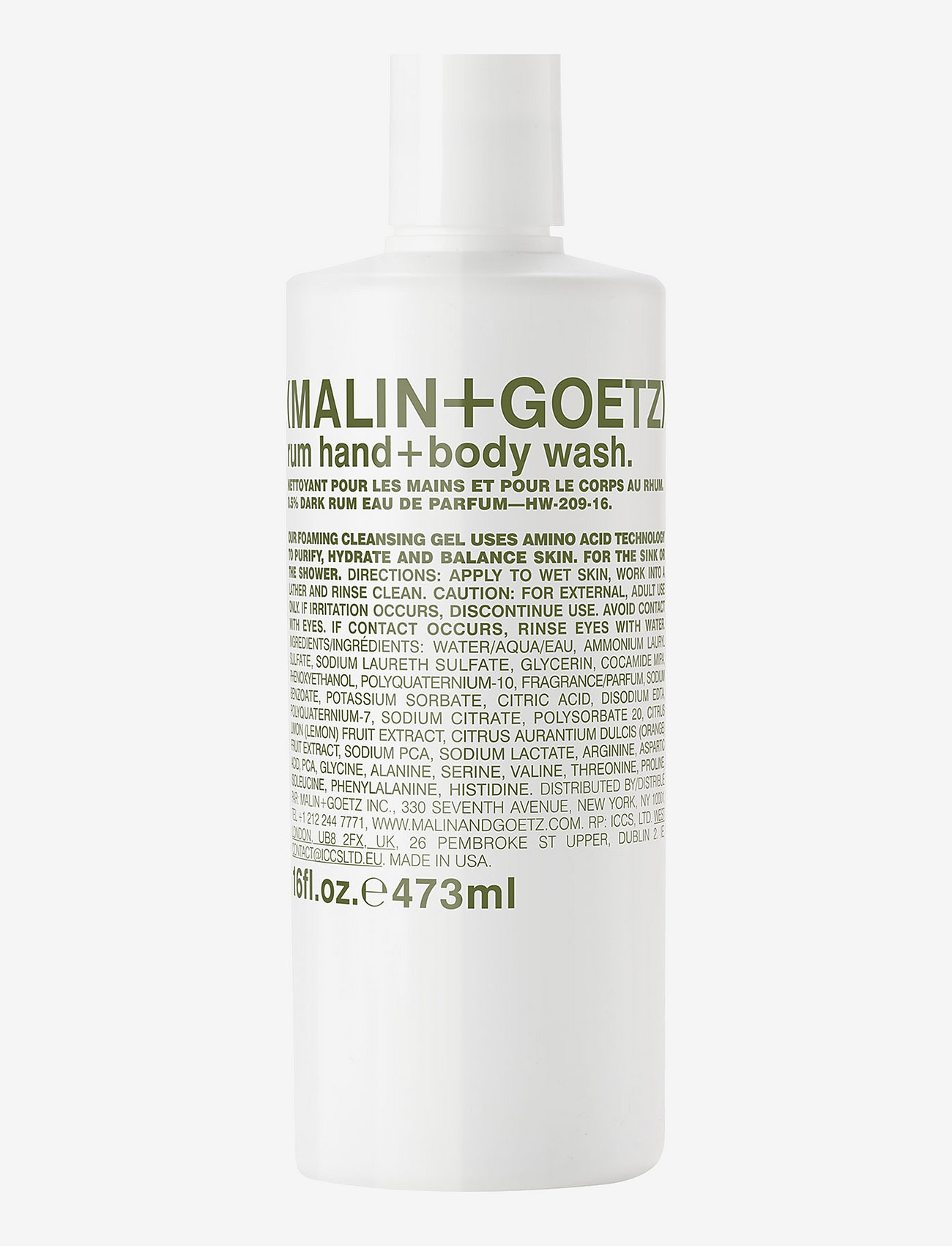 Malin+Goetz - Rum Hand + Body Wash - sturtugel og olíur - no colour - 0