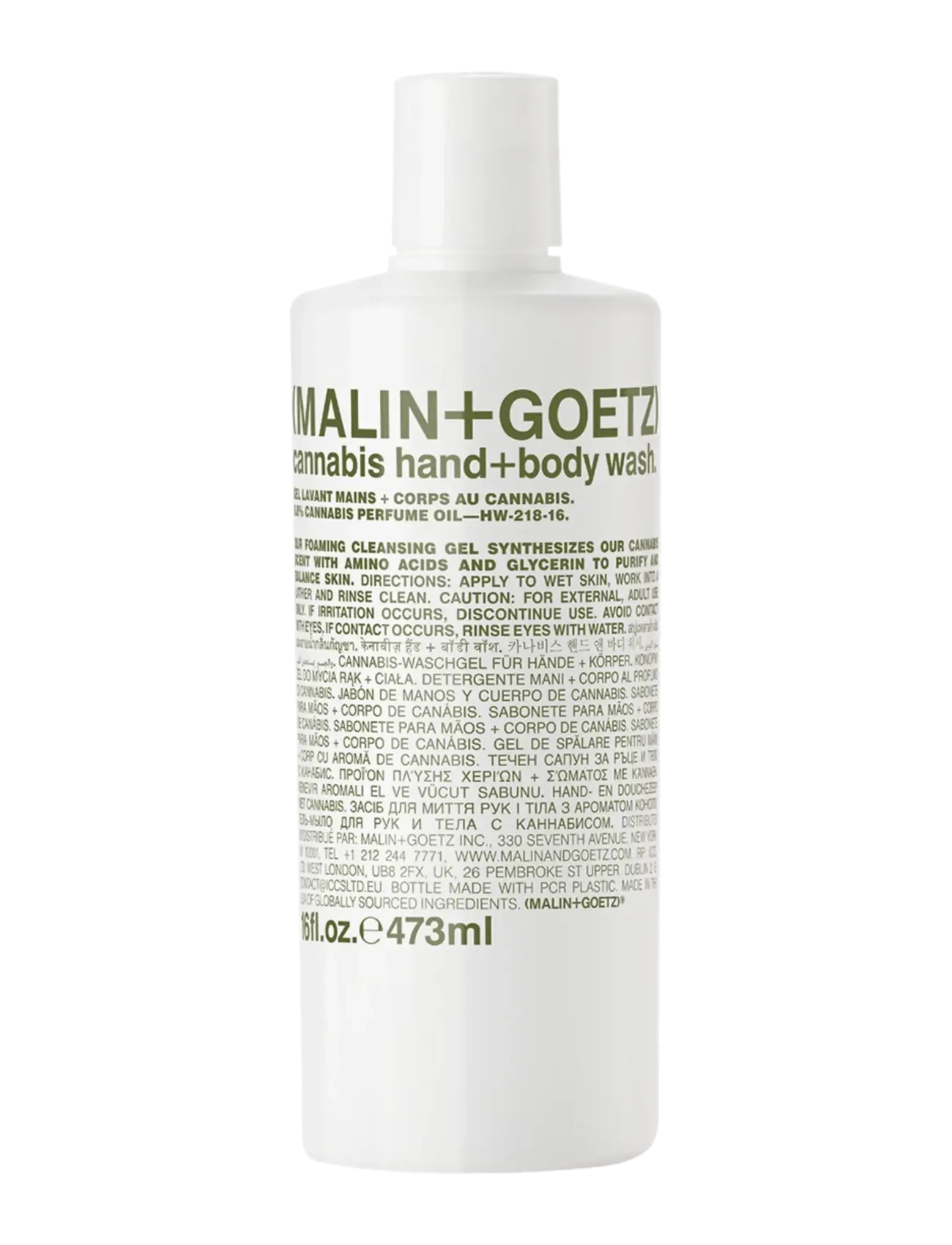Malin+Goetz Cannabis Hand + Body Wash - Beauty för Män - CLEAR / undefined
