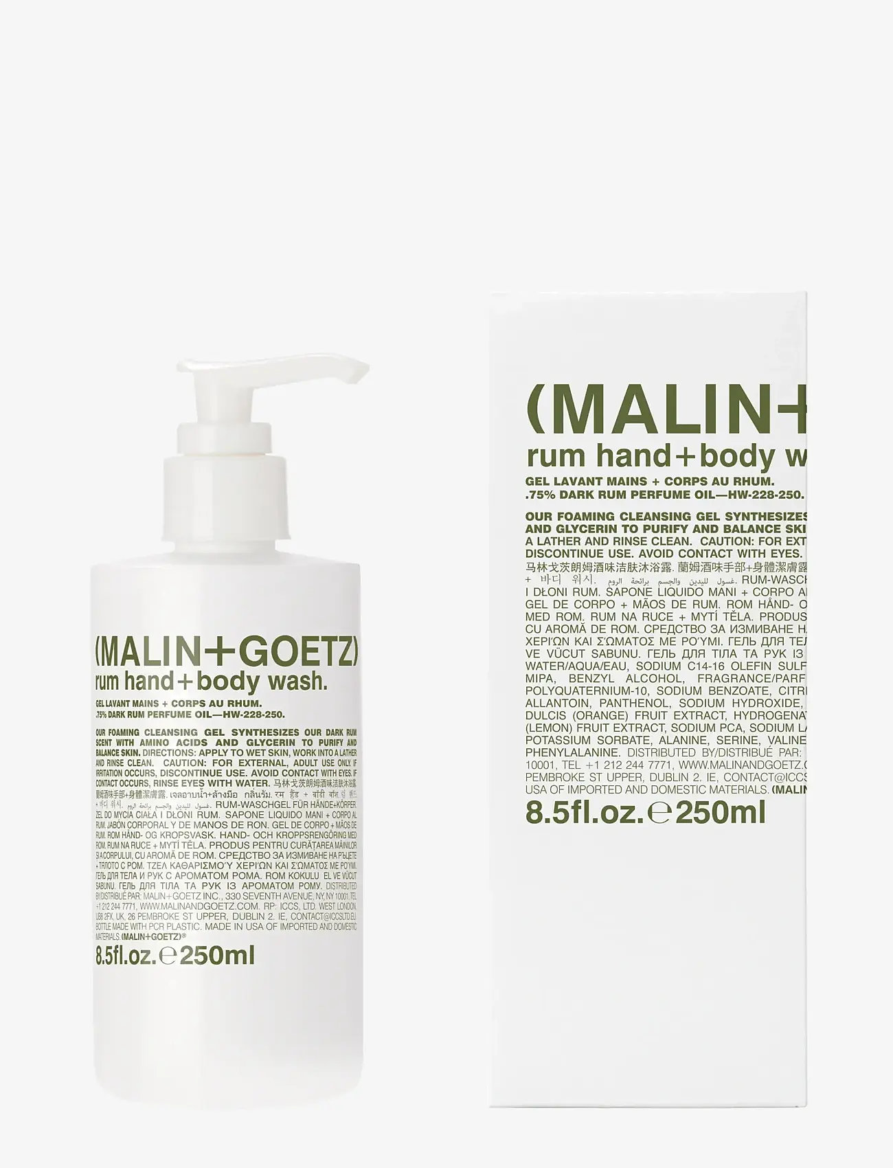 Malin+Goetz - Rum Hand + Body Wash - sturtugel og olíur - no colour - 0