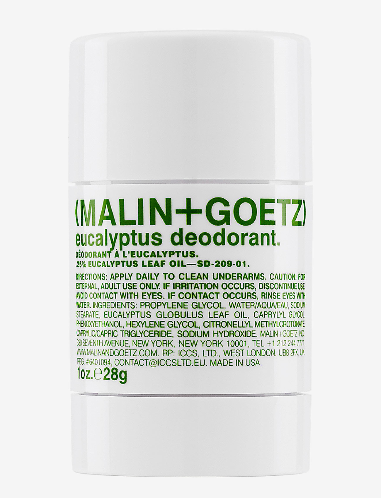 Malin+Goetz Eucalyptus Deodorant Travel - BLACK DEALS - CLEAR / undefined