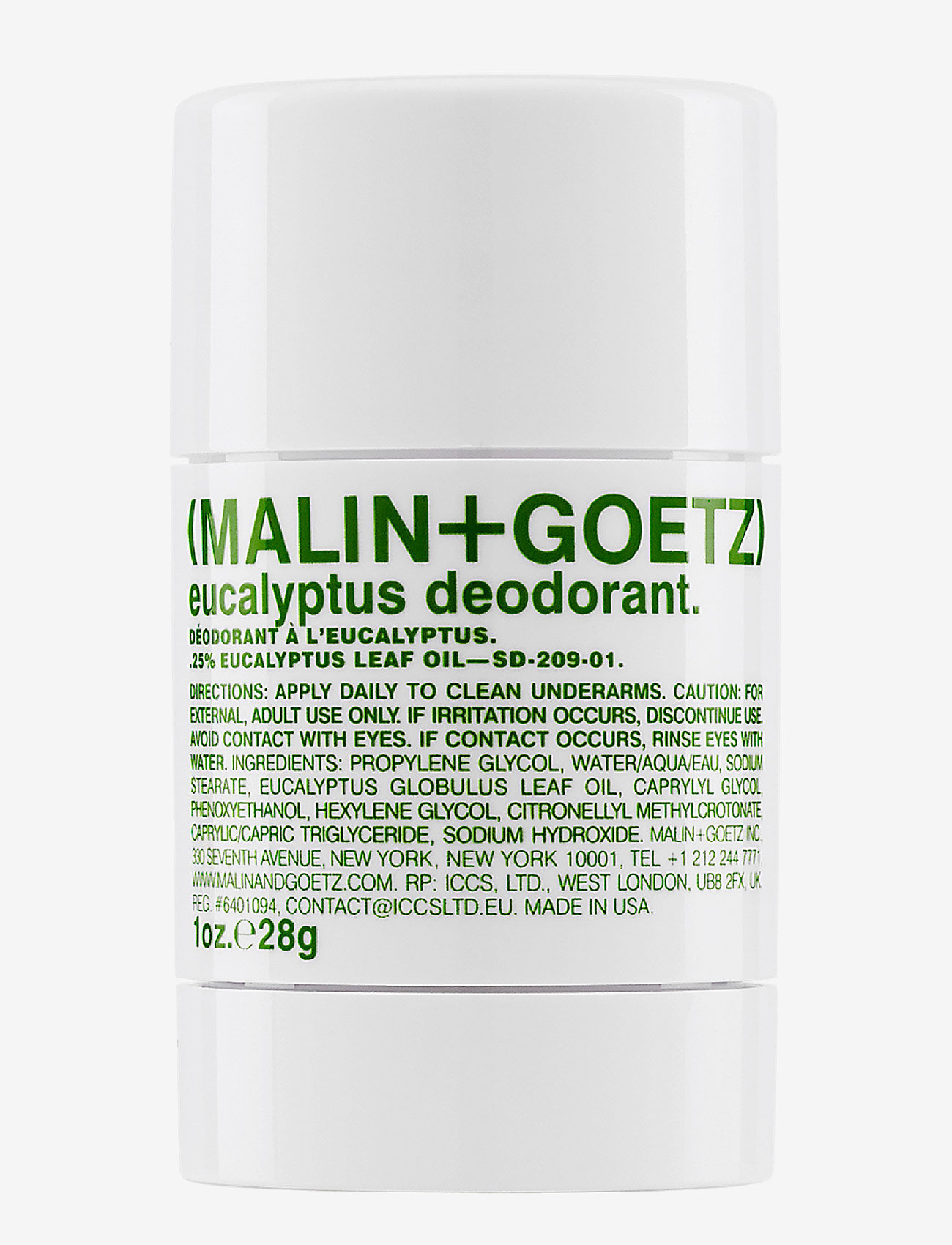Malin+Goetz - Eucalyptus Deodorant Travel - laveste priser - no colur - 0