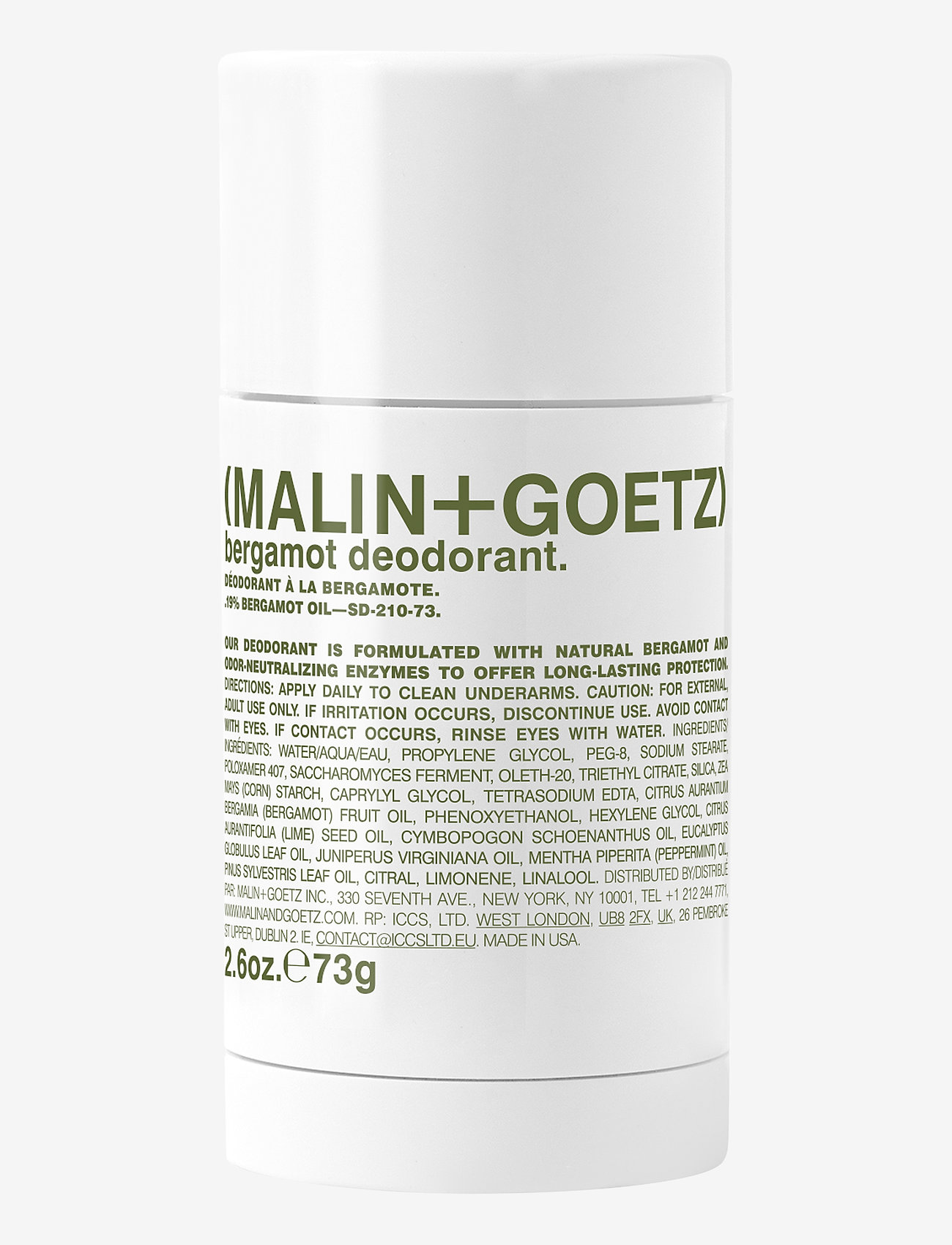 Malin+Goetz - Bergamot Deodorant - prik og krem - no colour - 0