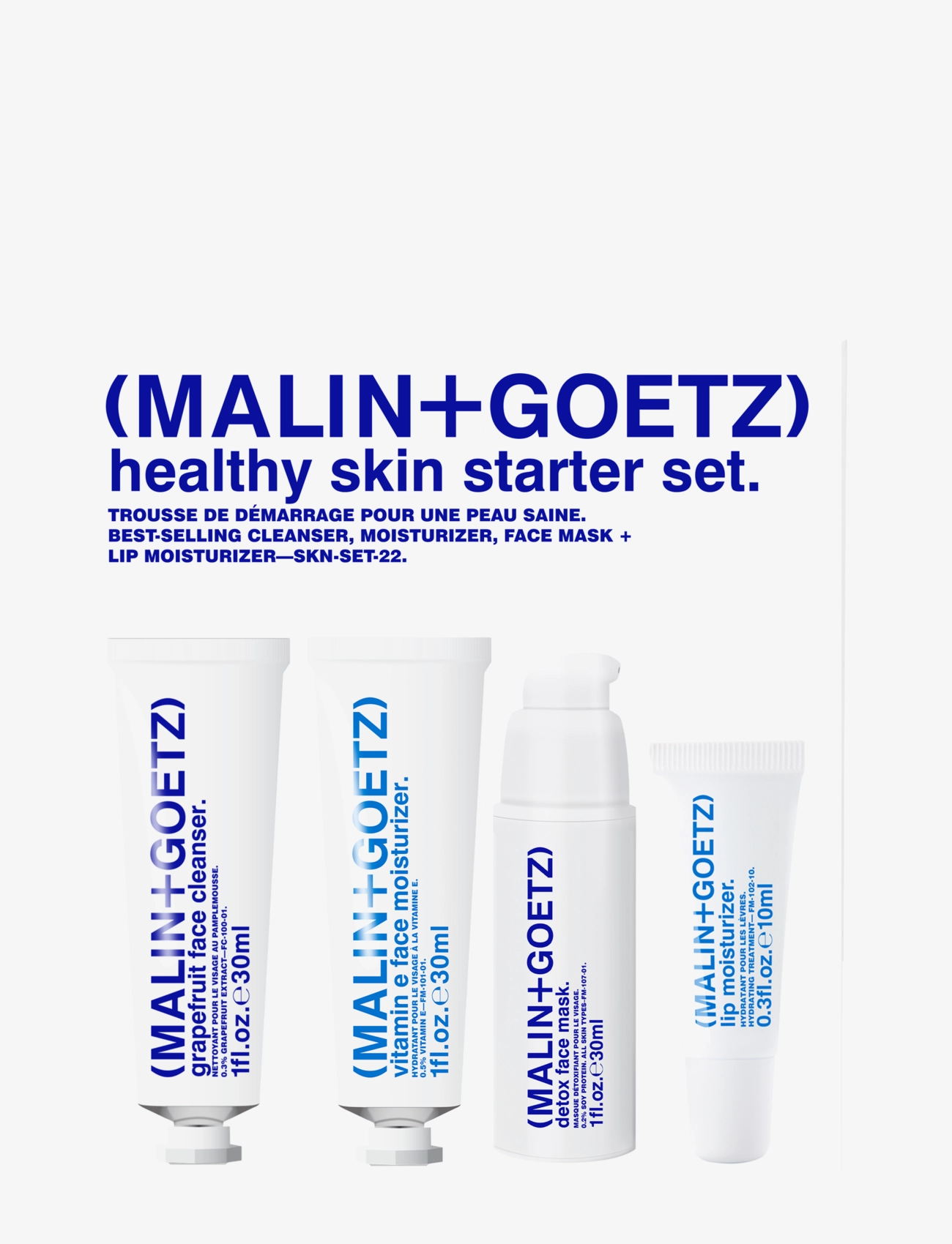 Malin+Goetz Healthy Skin Starter Set, Skincare Sæt, Nude, Str: ONE SIZE