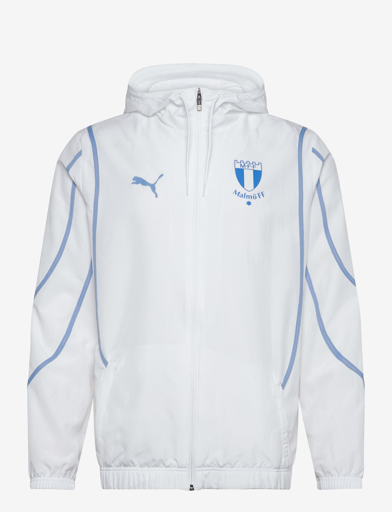 MALMÖ FF - MFF Prematch Woven Jacket - fußballoberteile - puma white-team light blue - 0