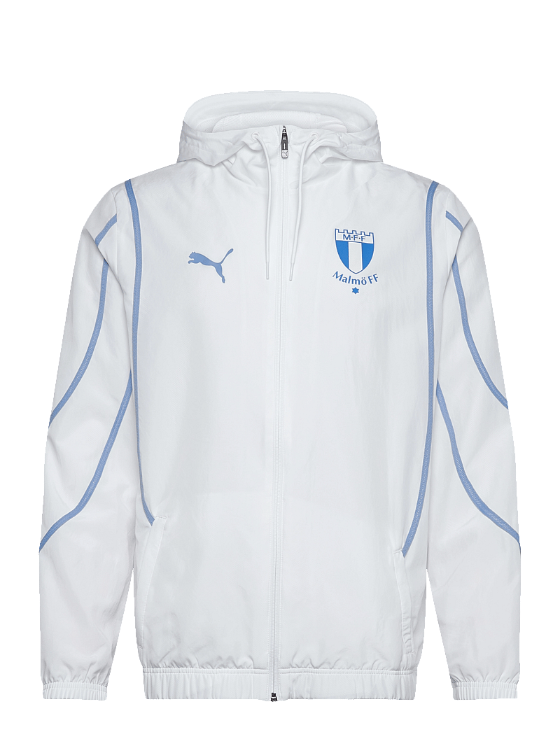 MALMÖ FF - MFF Prematch Woven Jacket - fußballoberteile - puma white-team light blue - 0