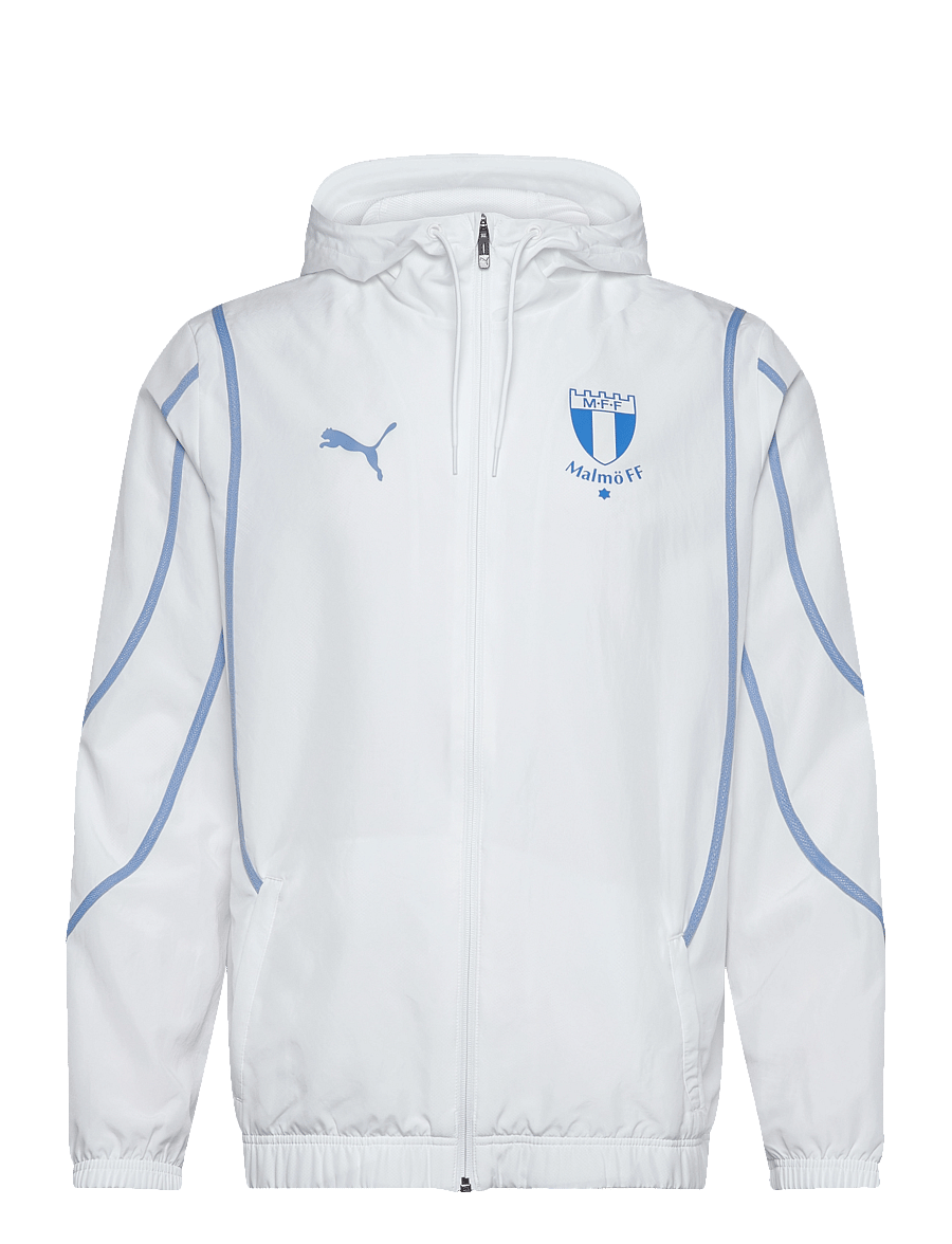 MALMÖ FF - MFF Prematch Woven Jacket - futbolo marškinėliai - puma white-team light blue - 0
