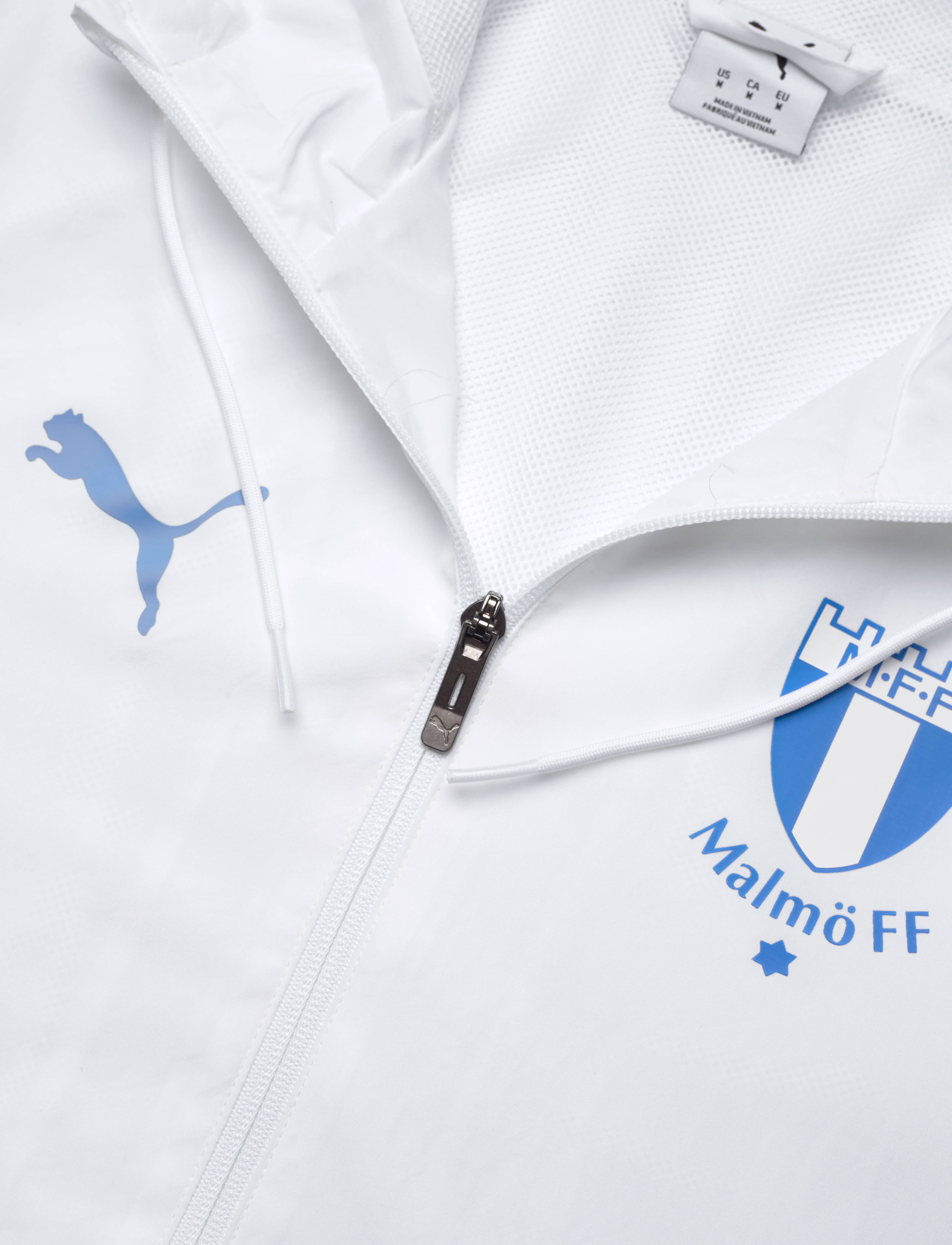 MALMÖ FF - MFF Prematch Woven Jacket - jalgpallisärgid - puma white-team light blue - 2