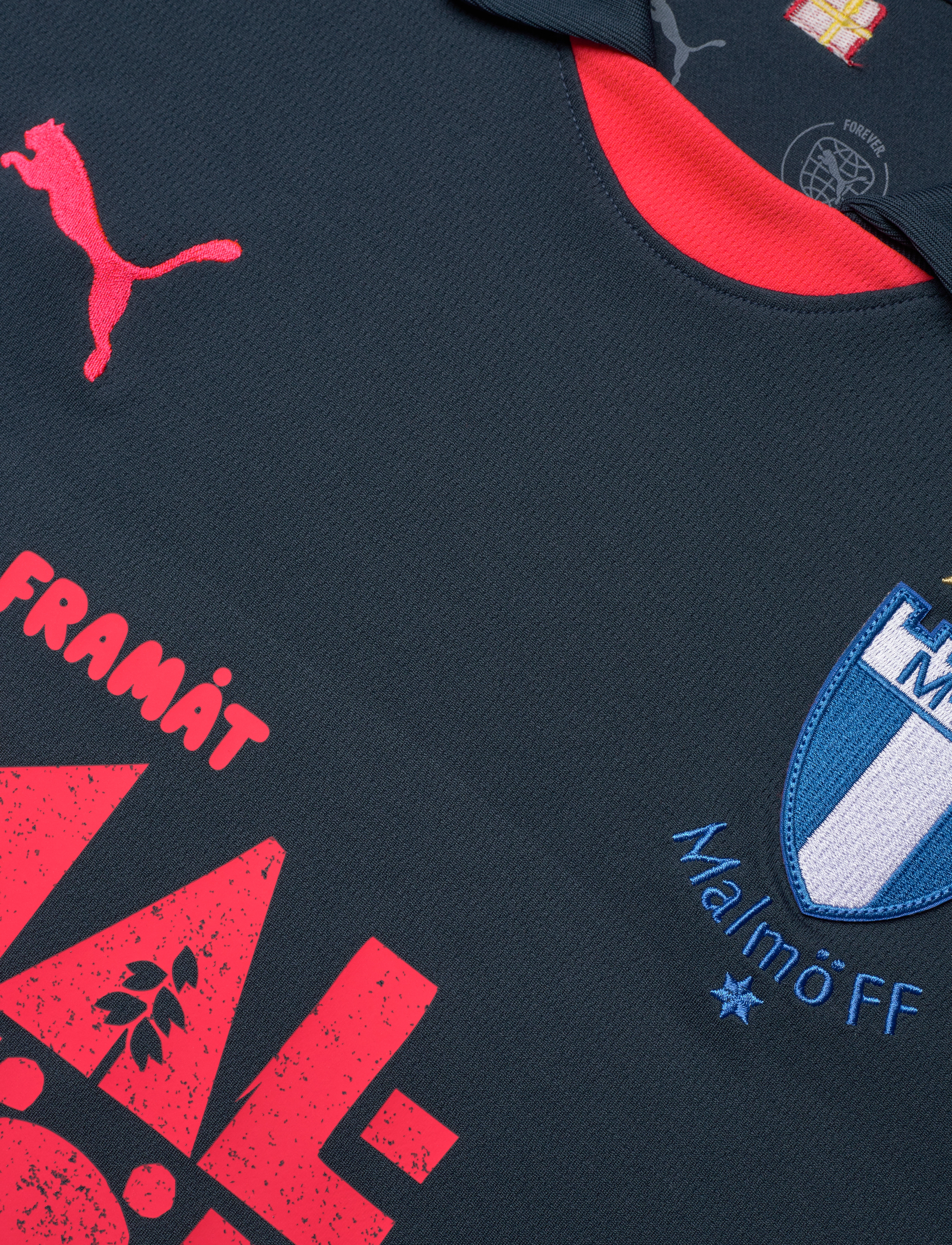 MALMÖ FF - MFF Away Jersey Replica - fodboldtrøjer - dark night-fire orchid - 3