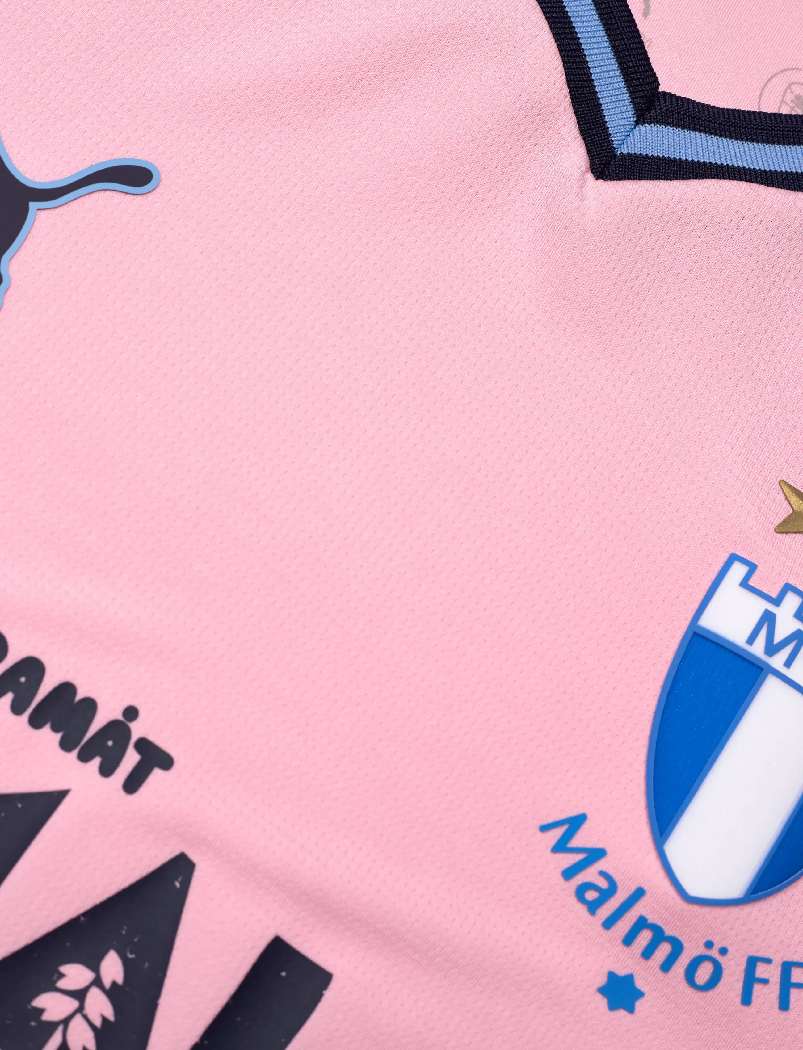 MALMÖ FF - Malmo FF 3rd Jersey Jr  - bright pink-puma navy - 2