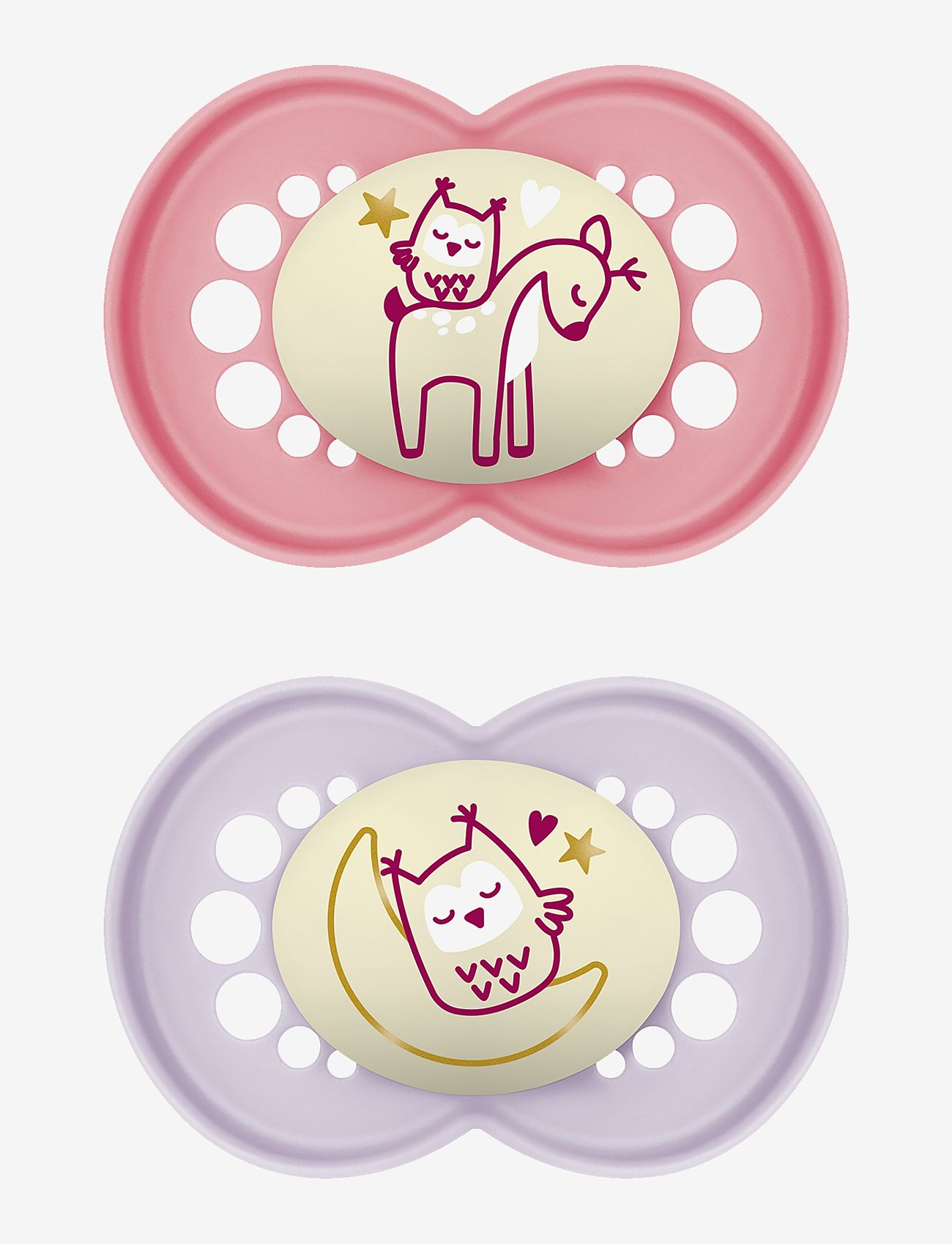 MAM - MAM Original Night 16-36m Silicone Pink 2p - pink - 0