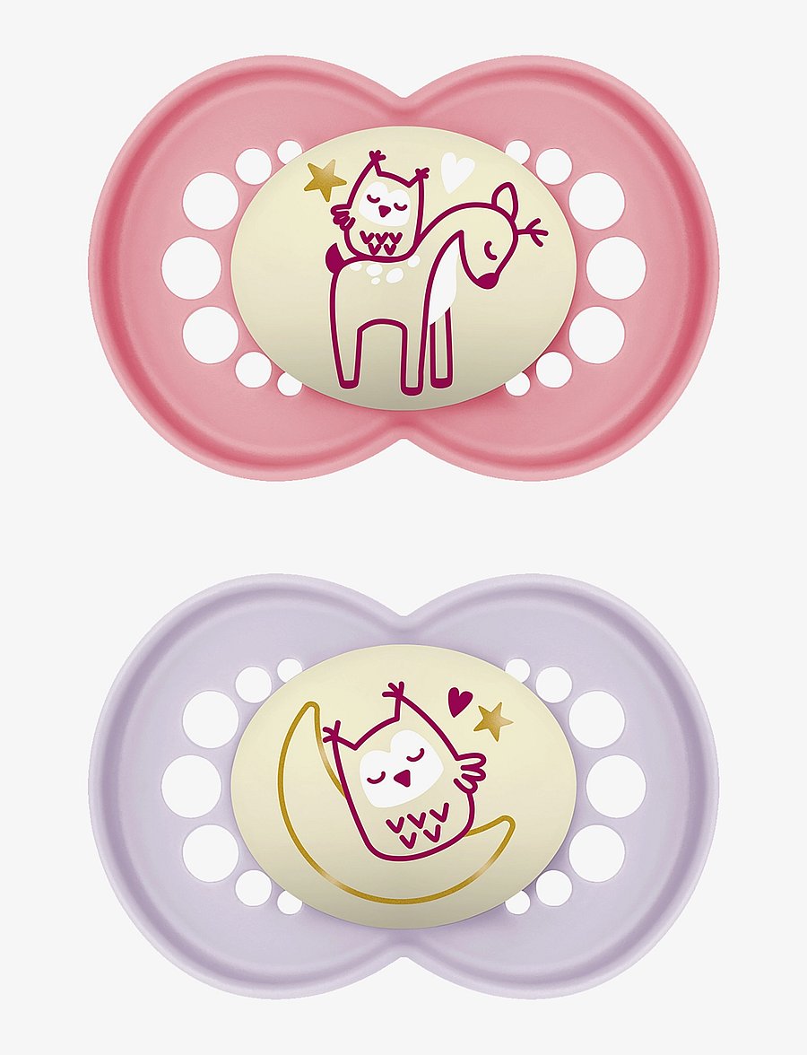 MAM - MAM Original Night 16-36m Silicone Pink 2p - pink - 0