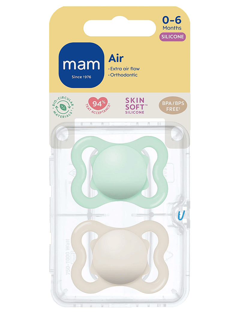 MAM - MAM Air Silicone Blue 0-6m - spenen - blue - 1